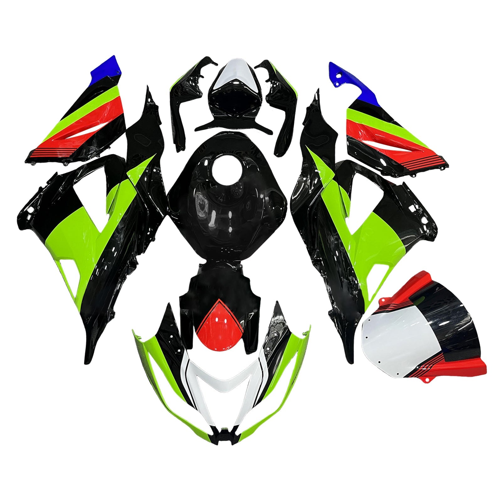 Injectie kuipkit, ABS Plastic carrosserie voor Kawasaki ZX6R 636 2013-2018