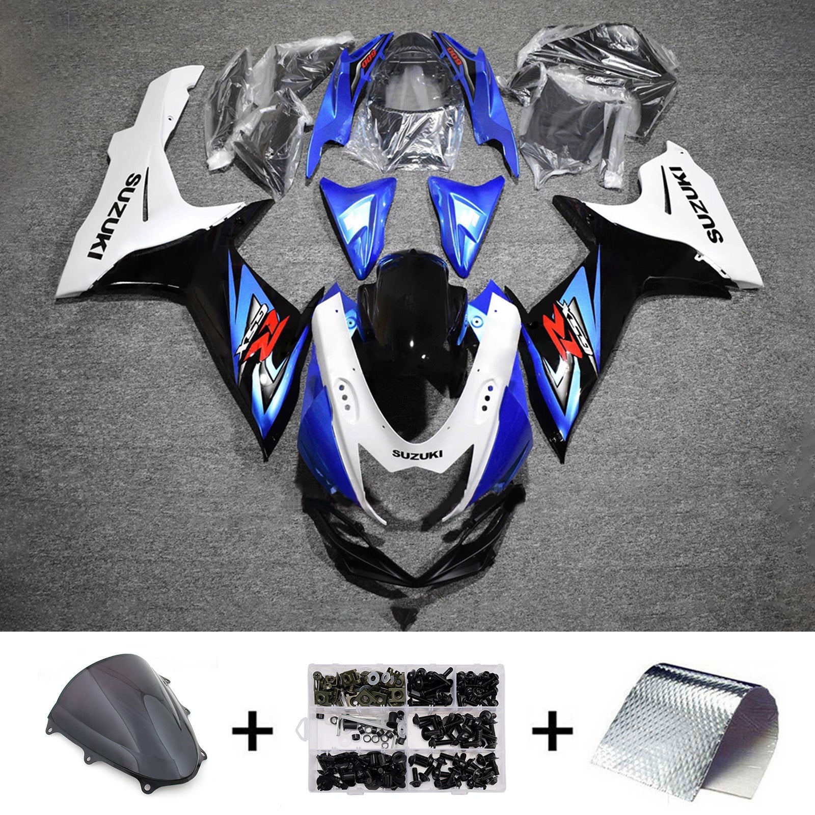 Kit de carénage injecté en plastique ABS pour Suzuki GSXR 600/750 2011-2026 K11