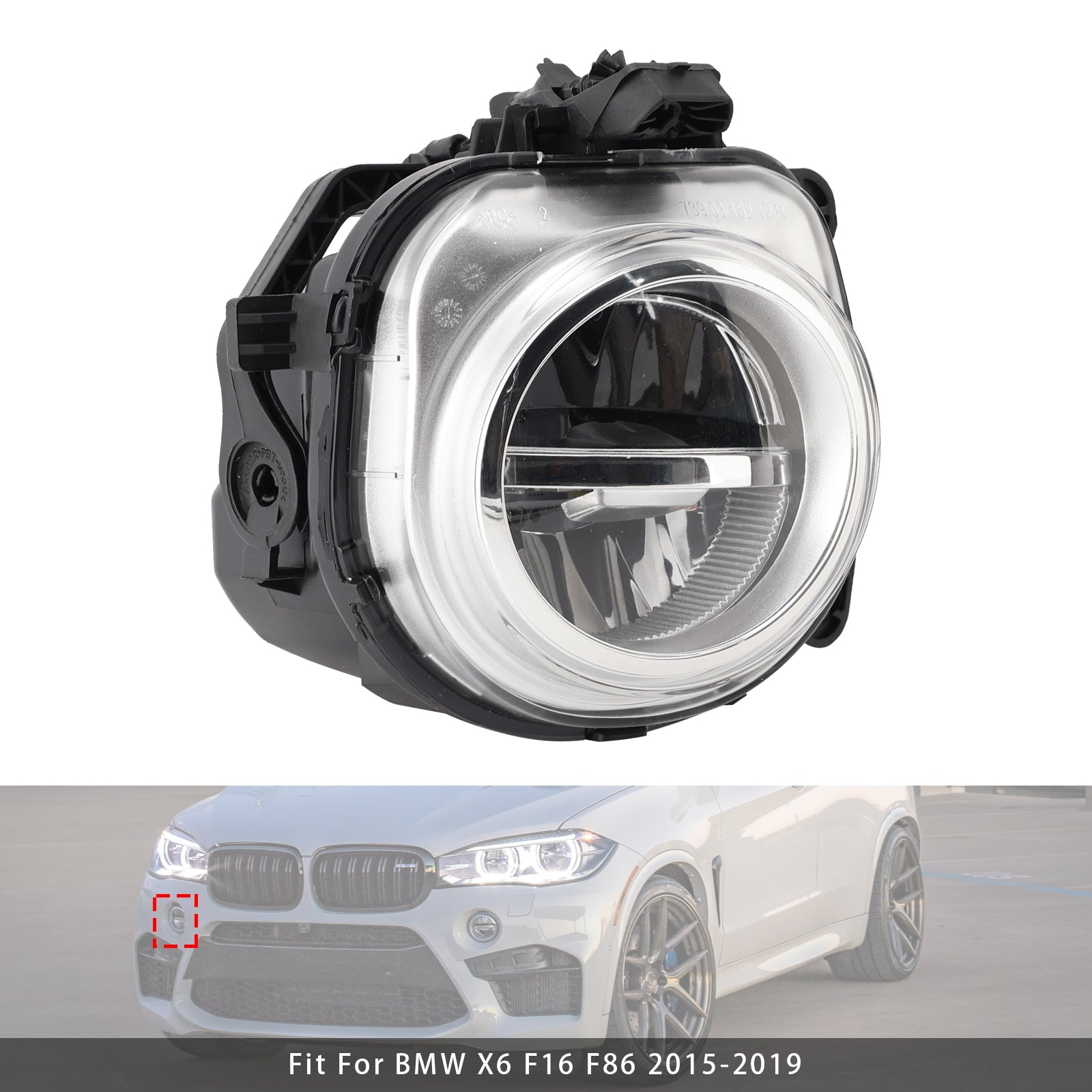 1 brandmistlicht vóór rechts naar LED voor BMW X3 F25 X4 F26 X5 F15 X6 F16 63177317252