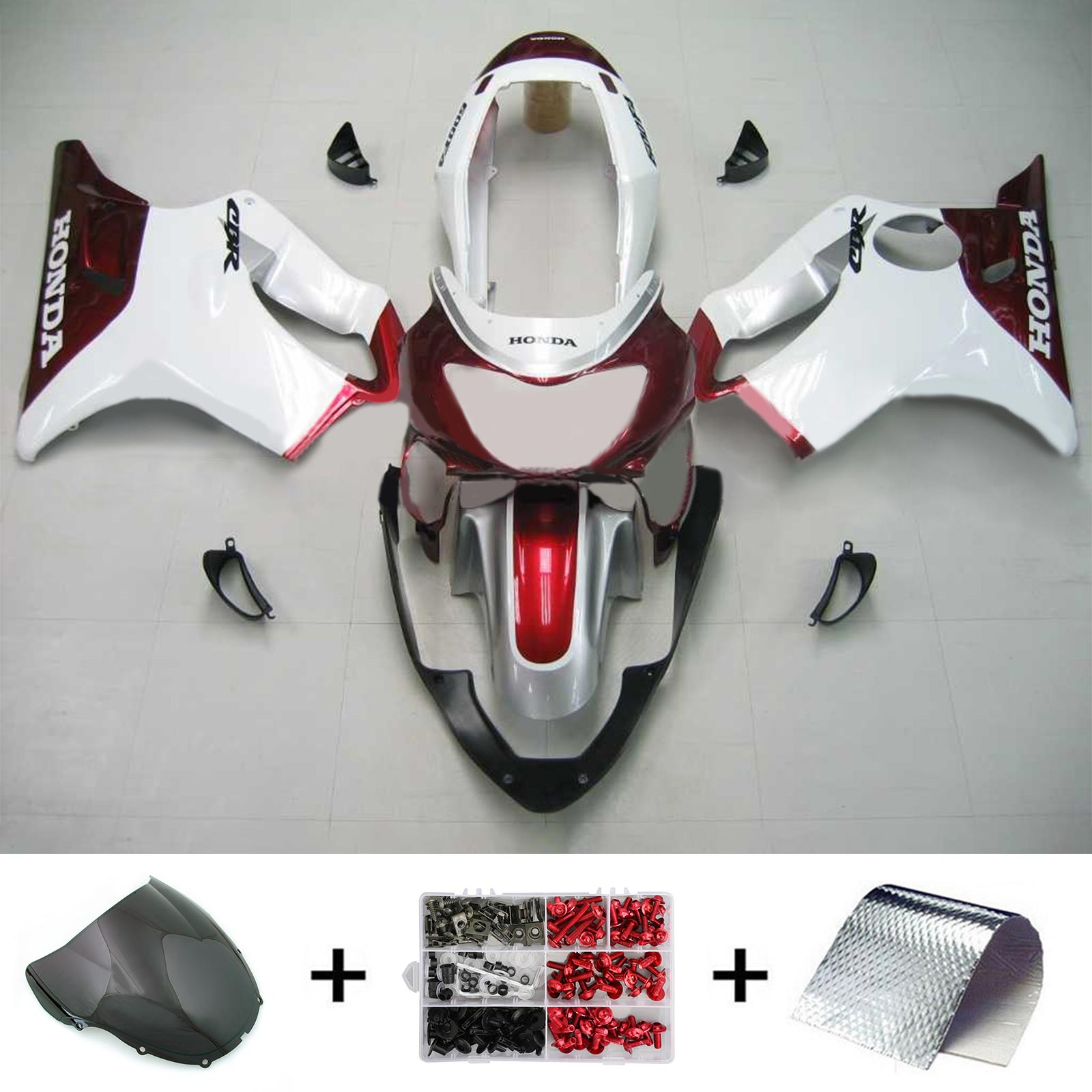 1999-2000 Honda CBR600F4 Zestaw owiewek wtryskowych z tworzywa sztucznego Abs