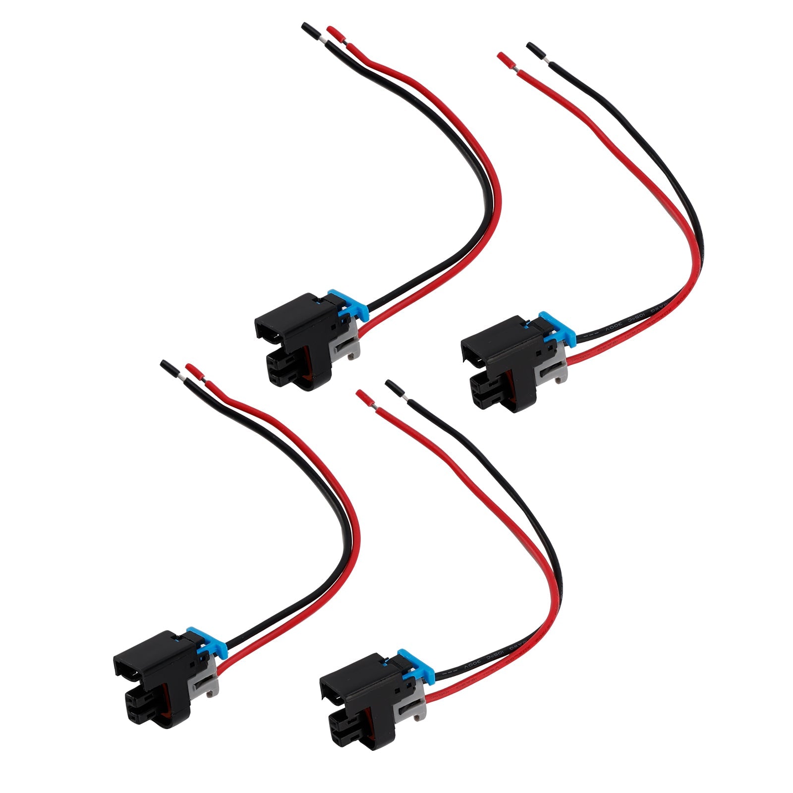 Conector d'4 piezas de conector de inyector de combustible con clip de conexión flexible de desconexión rápida para Buick