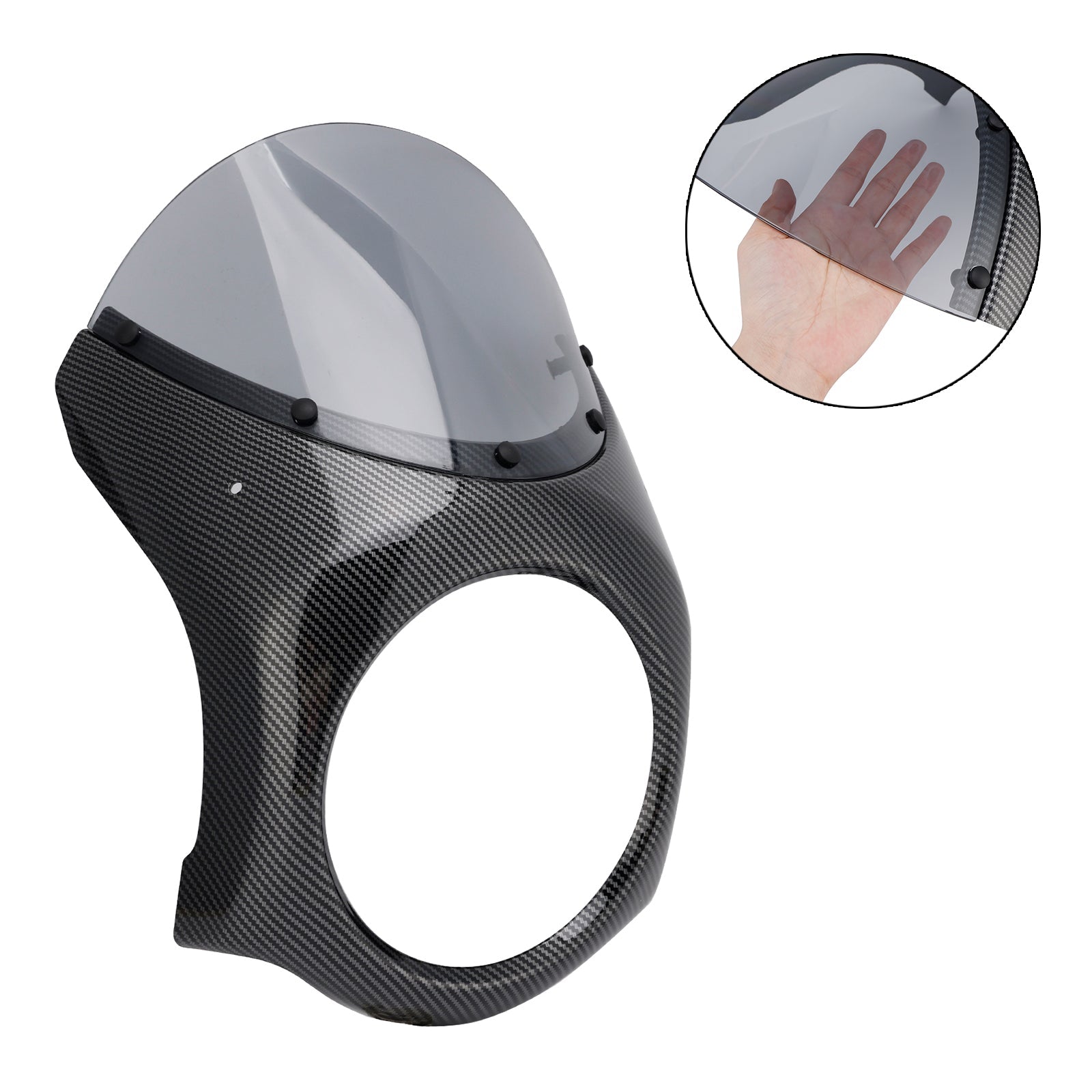 Fiera del parabrezza del faro per eliminatori Kawasaki 500 2024-2025