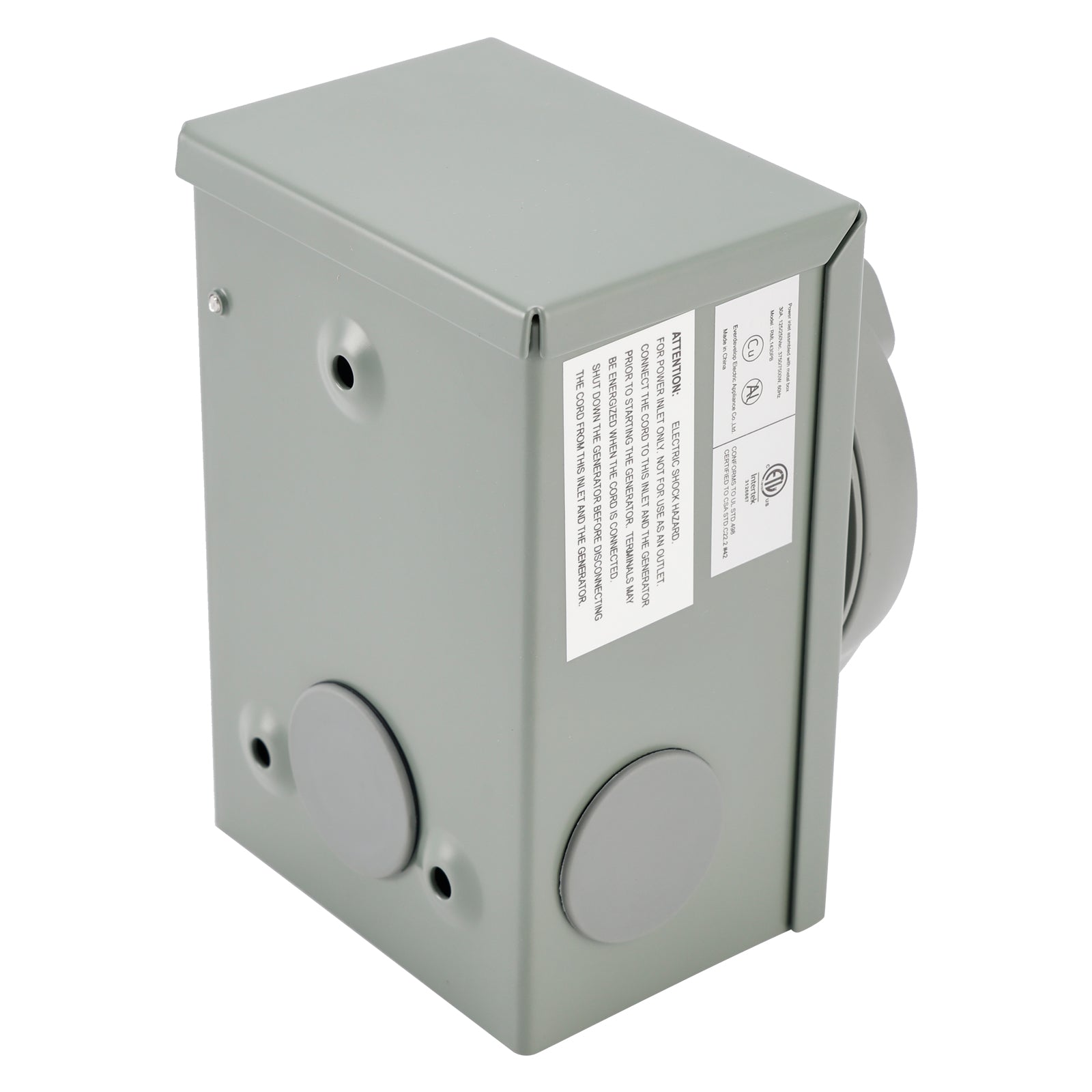 Boîtier d'entrée pour générateur de VR 30 A NEMA SS2-50P, 125/250 V