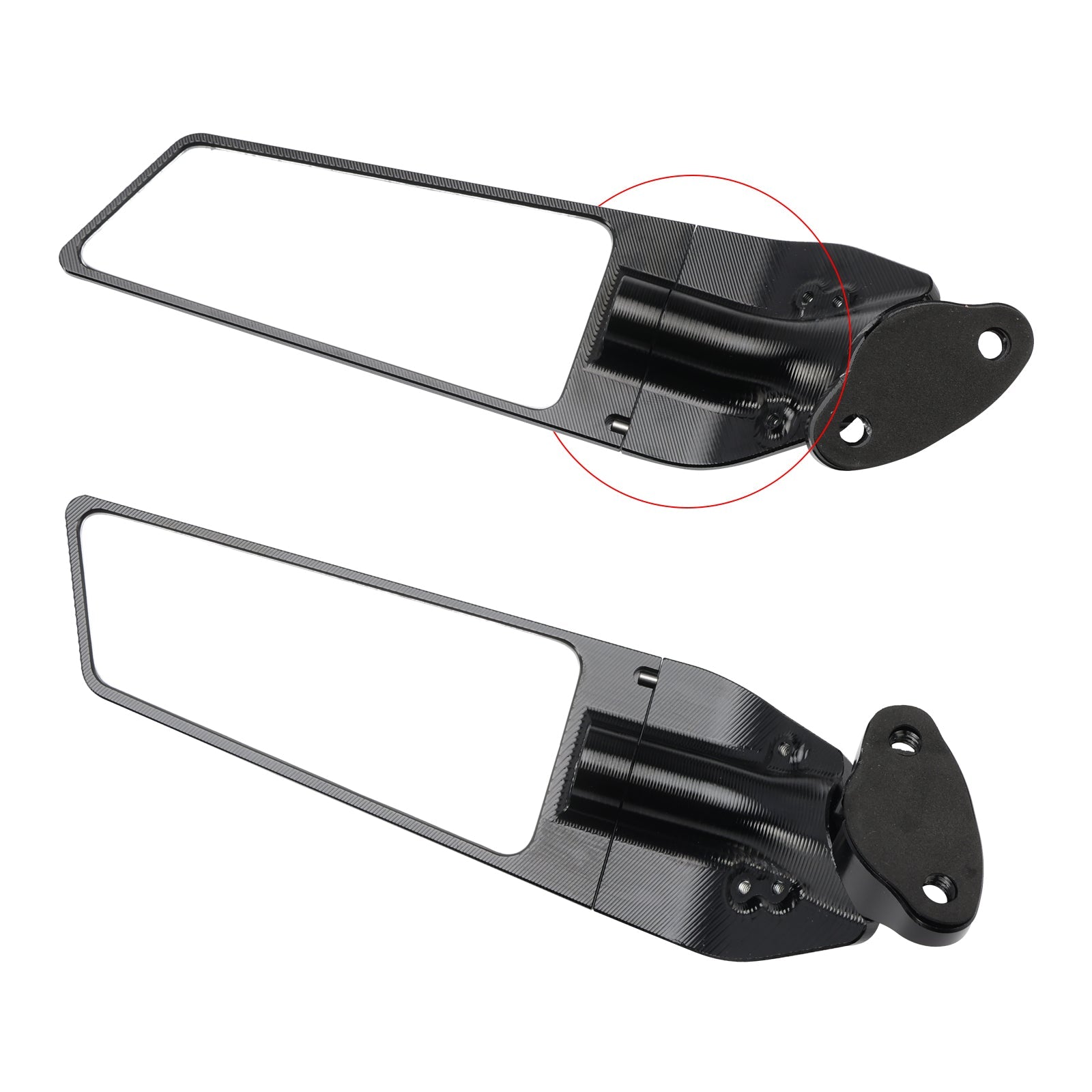 Rétroviseurs à ailettes en aluminium CNC pour Yamaha YZF-R25 2019-2023