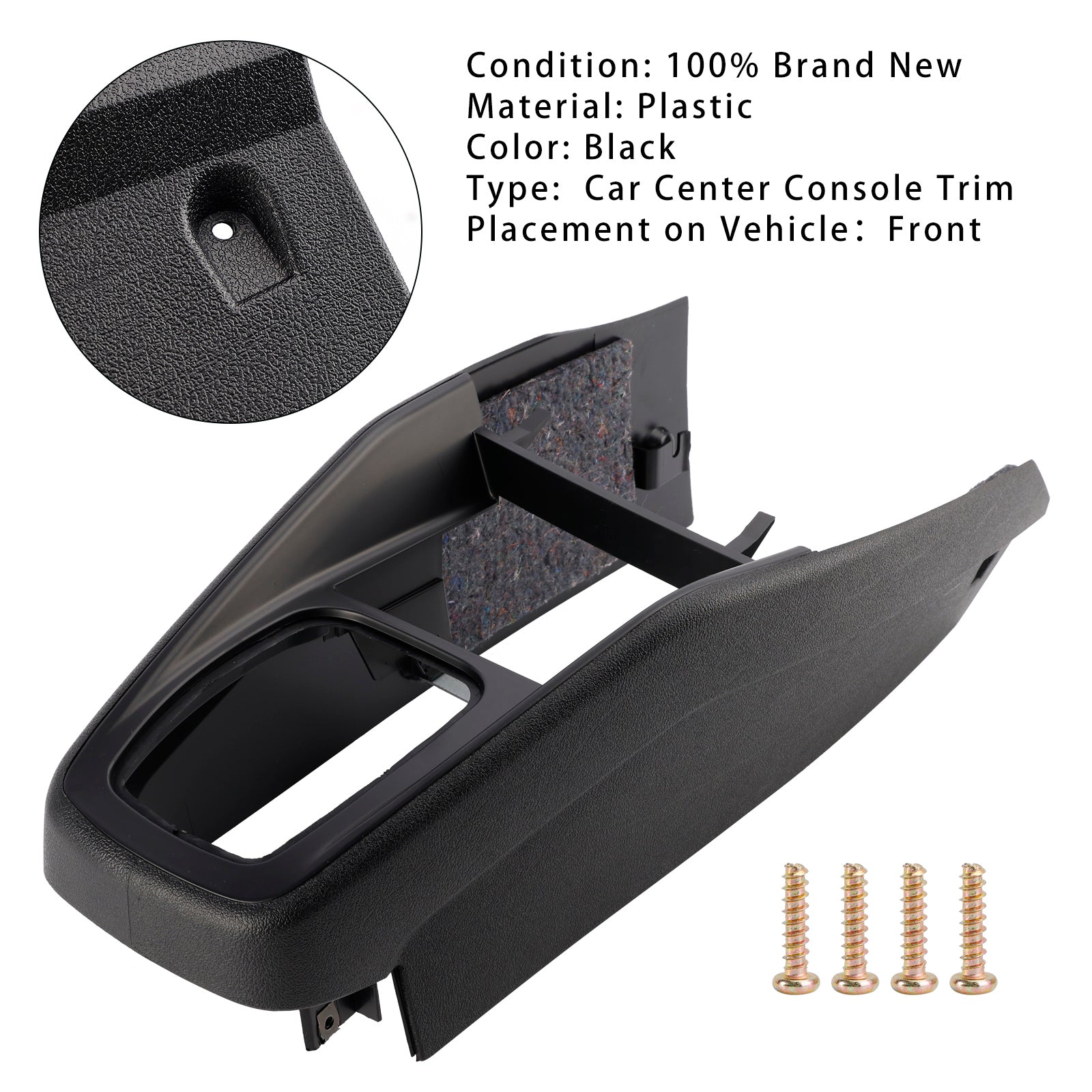 Console centrale Garnish per VW Golf Jetta LHD 1999-2005, nero, 1J1863201L 1J1863201D