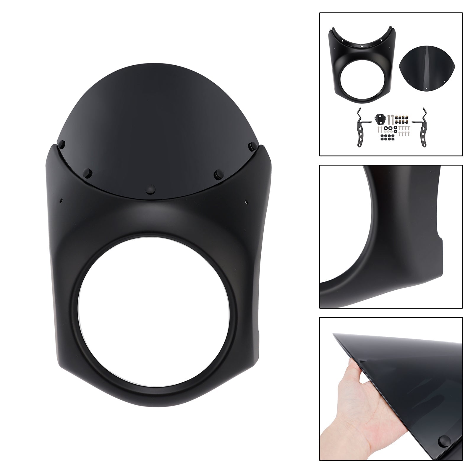 Fiera del parabrezza del faro per eliminatori Kawasaki 500 2024-2025