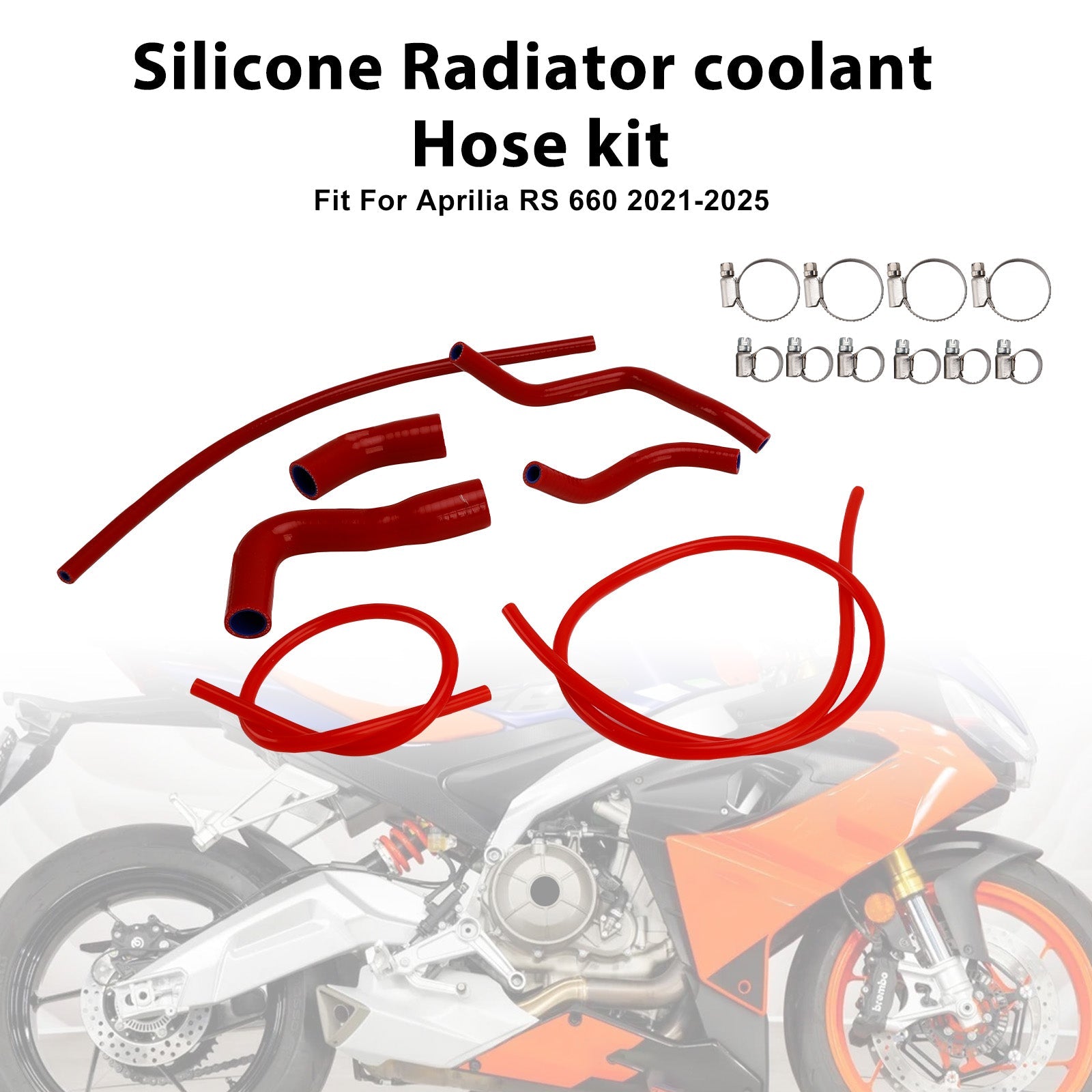 Durite de refroidissement en silicone pour radiateur Aprilia RS 660 (2021-2025)