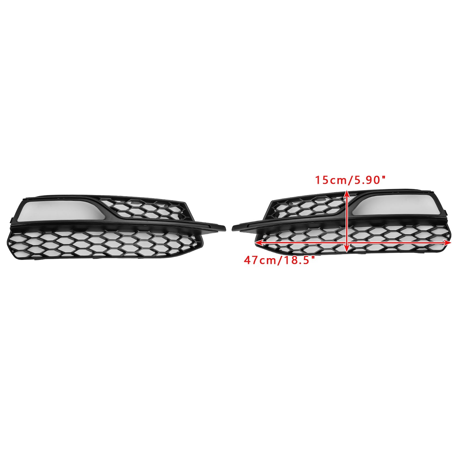 Grille de protection des phares antibrouillard pour pare-chocs avant inférieur AUDI A3 S3 S-Line 2013-2016