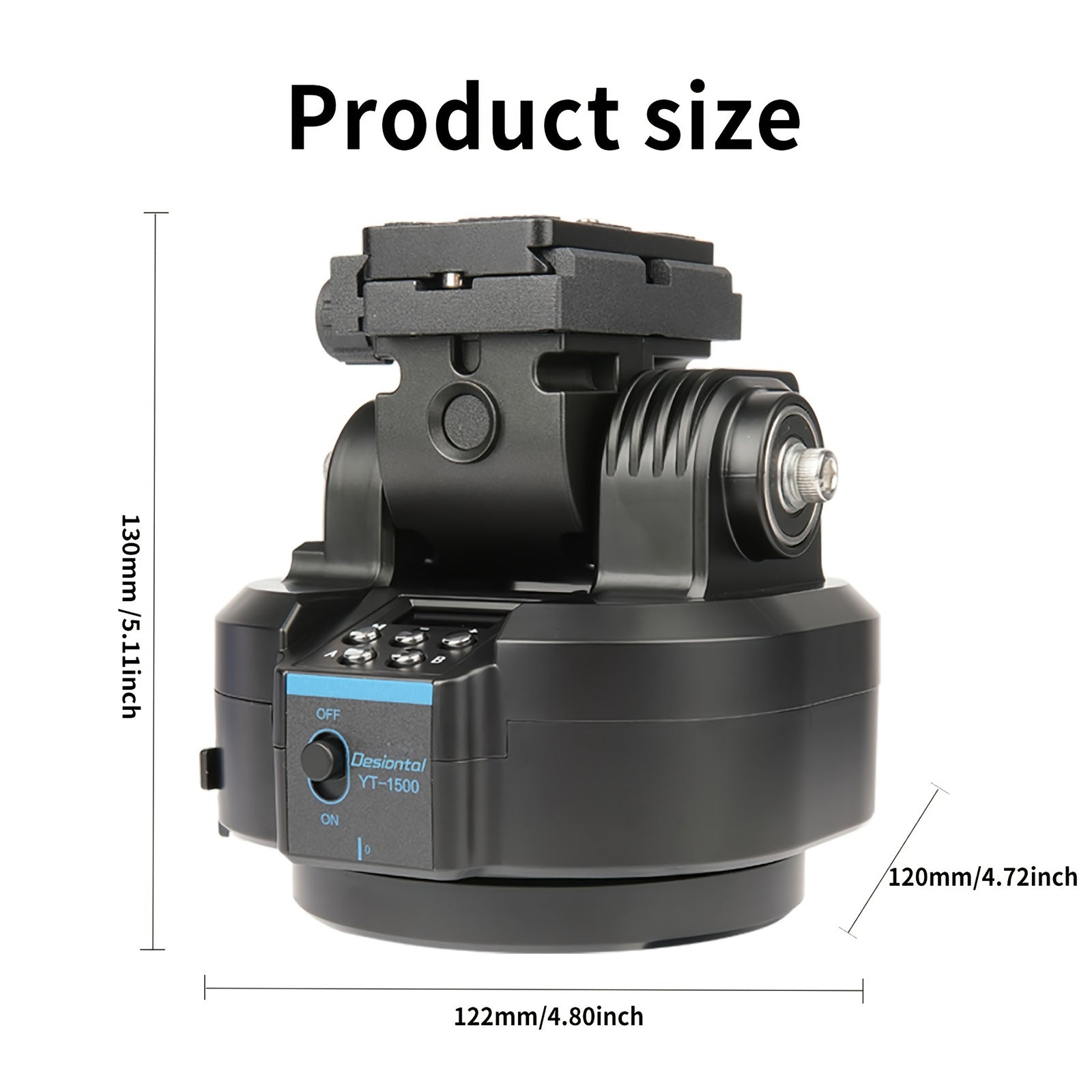 Stabilizzatore panoramico ruotabile per visualizzazione live con piattaforma cloud elettrica mobile per fotocamera YT-1500