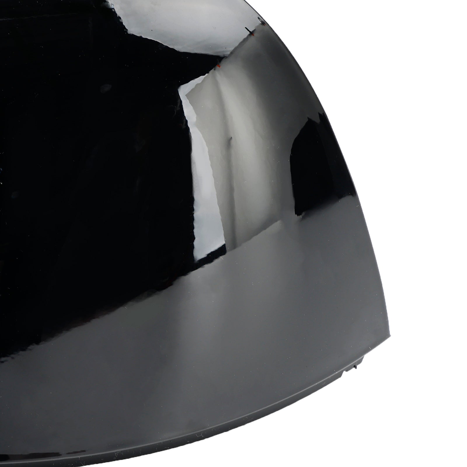 Tapas de la cubierta del espejo de la puerta del ala negra brillante izquierda + derecha para VW T6 Transporter 15-19