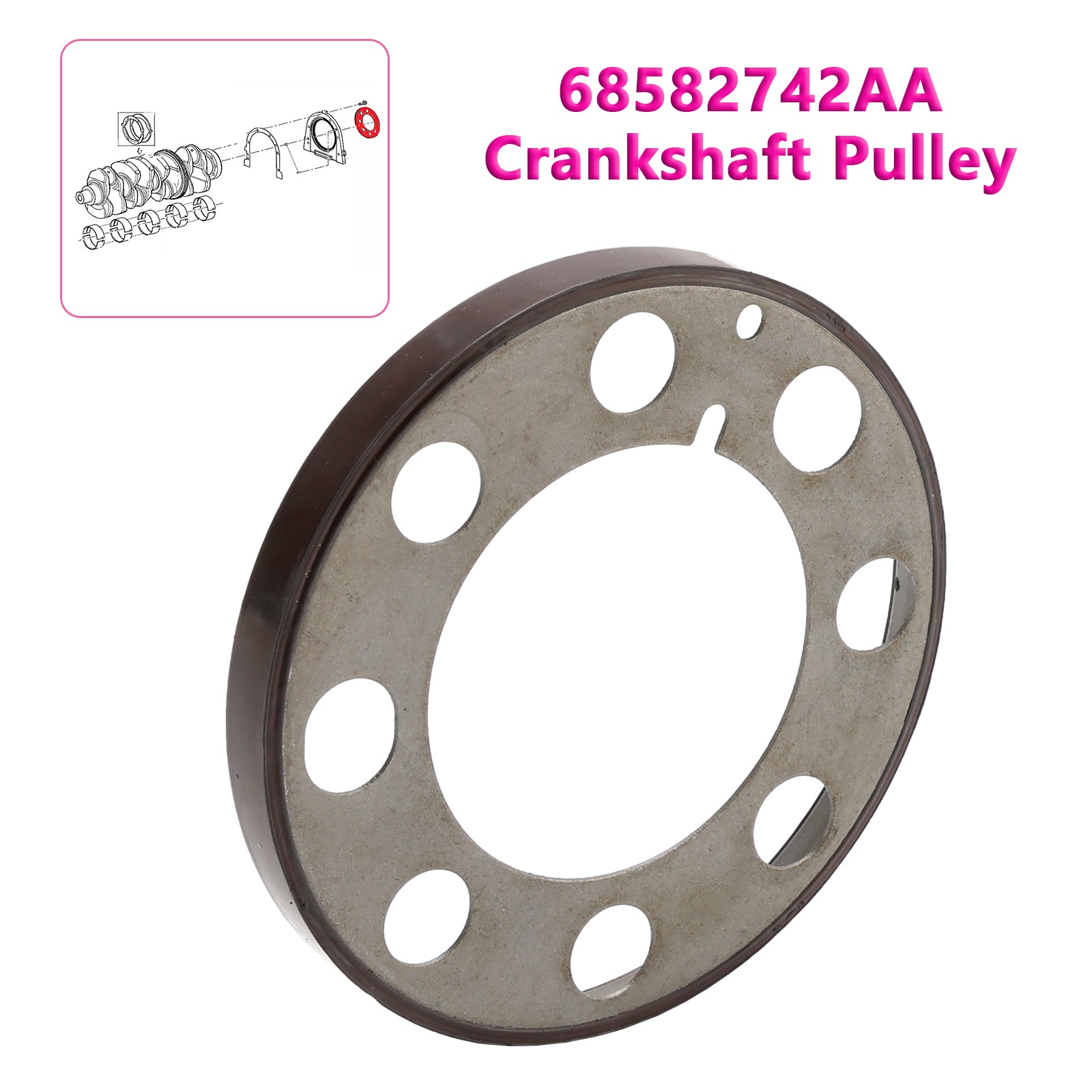 Jermenica Gable Crankshaft 68582742A za Jeep Grand Cherokee 3.0 2014-2023