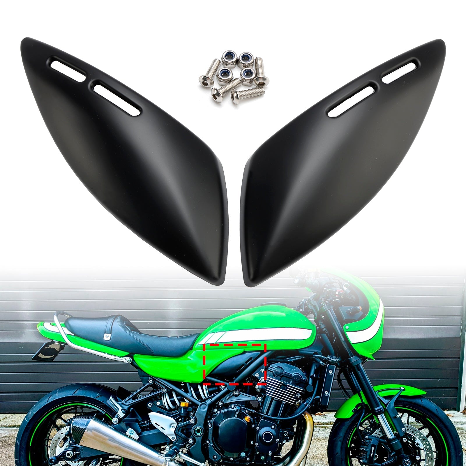 Kawasaki Z900RS 2018-2024 Panel lateral del tanque de combustible
