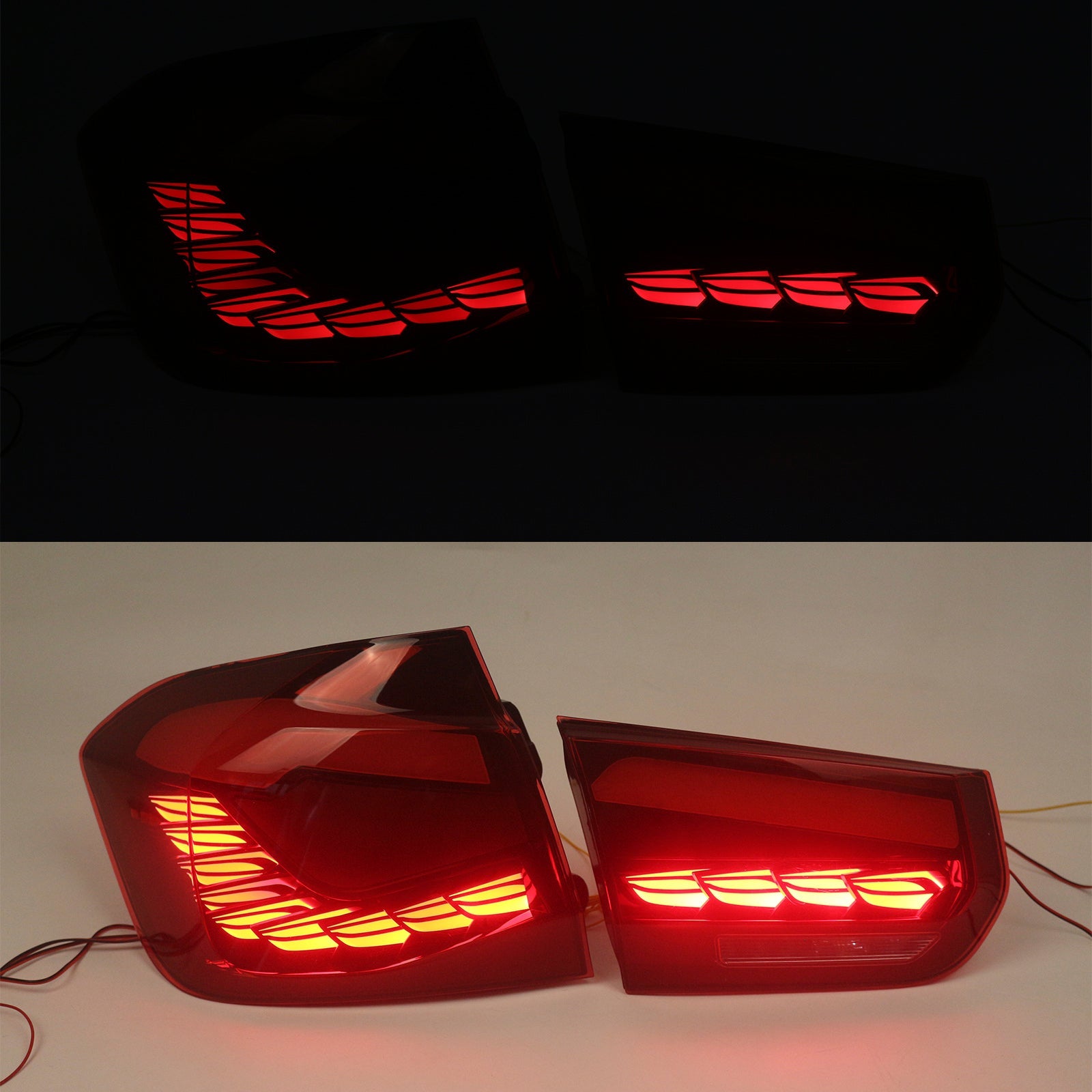 Red LED zadnje luči za BMW 3 F30 F35 F80 L&R 2012-2018, komplet zadnjih luči 63217313039 63217372793