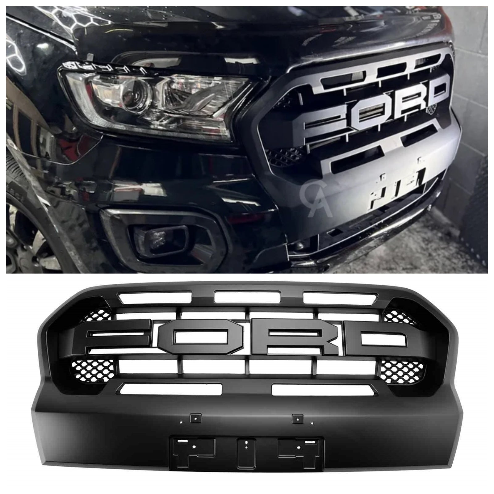 Grid de protección antes de Ranger T8 2019 2023 Design Raptor con LED