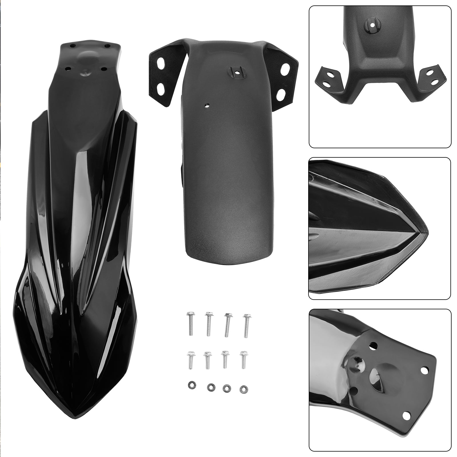 Garde-boue avant haut pour Yamaha Tenere 700 2019-2026 Black