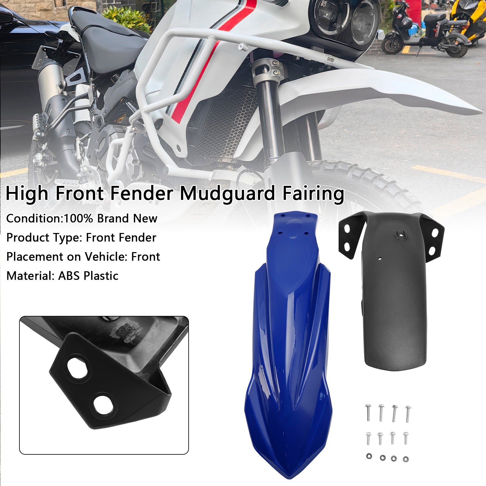 Garde-boue avant haut pour Yamaha Tenere 700 2019-2026 Blue