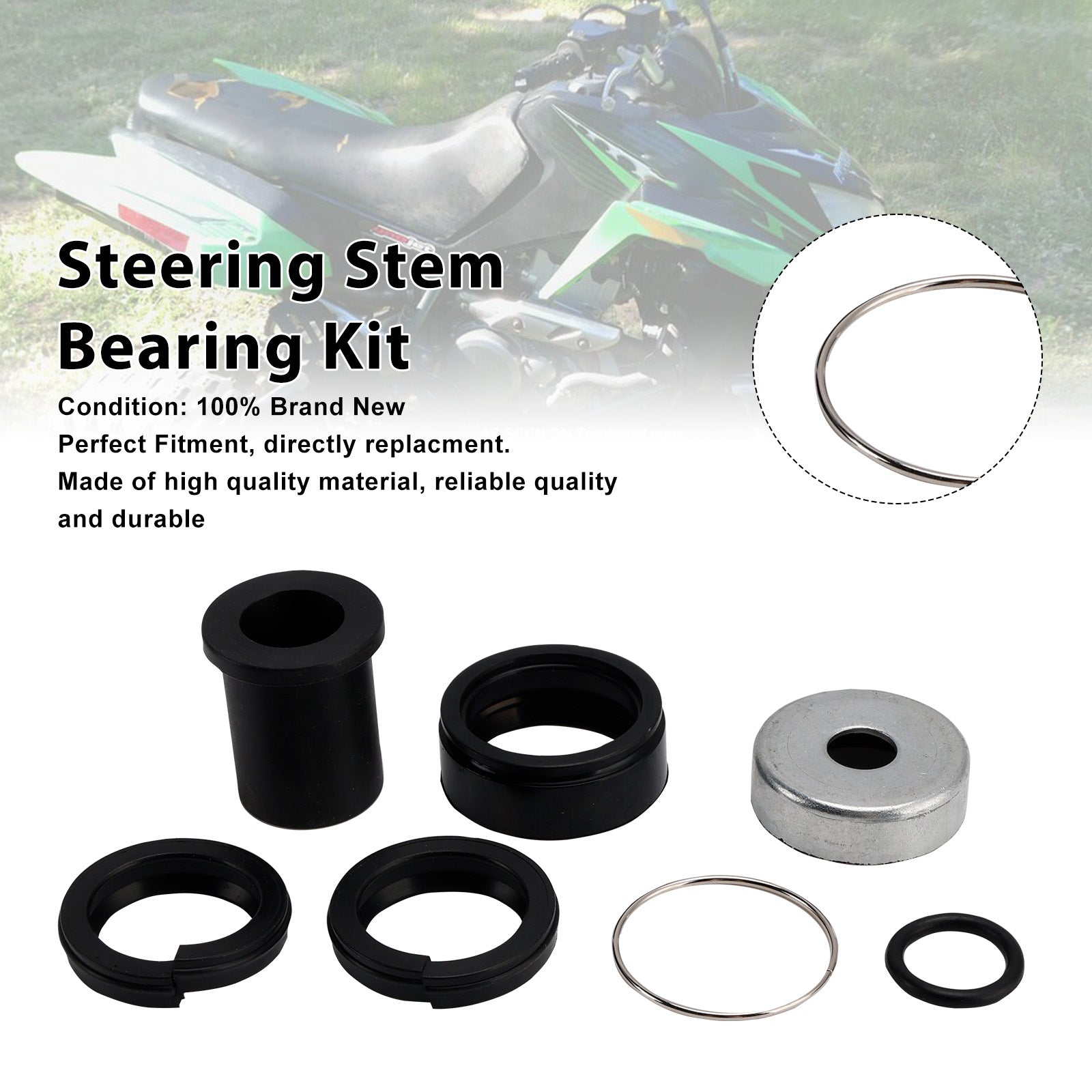 Kit de roulements de colonne de direction PWSSK-K06-400 pour Suzuki LTA500 LTZ400 LTZ250