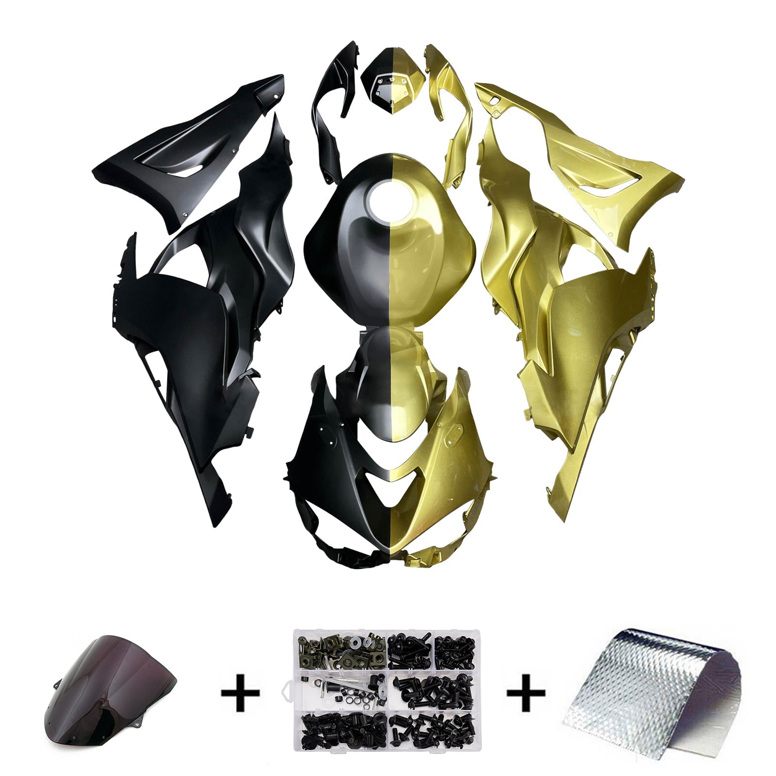 Kit di carenatura a iniezione, corpo di plastica ABS per Kawasaki ZX-6R 2024-2025