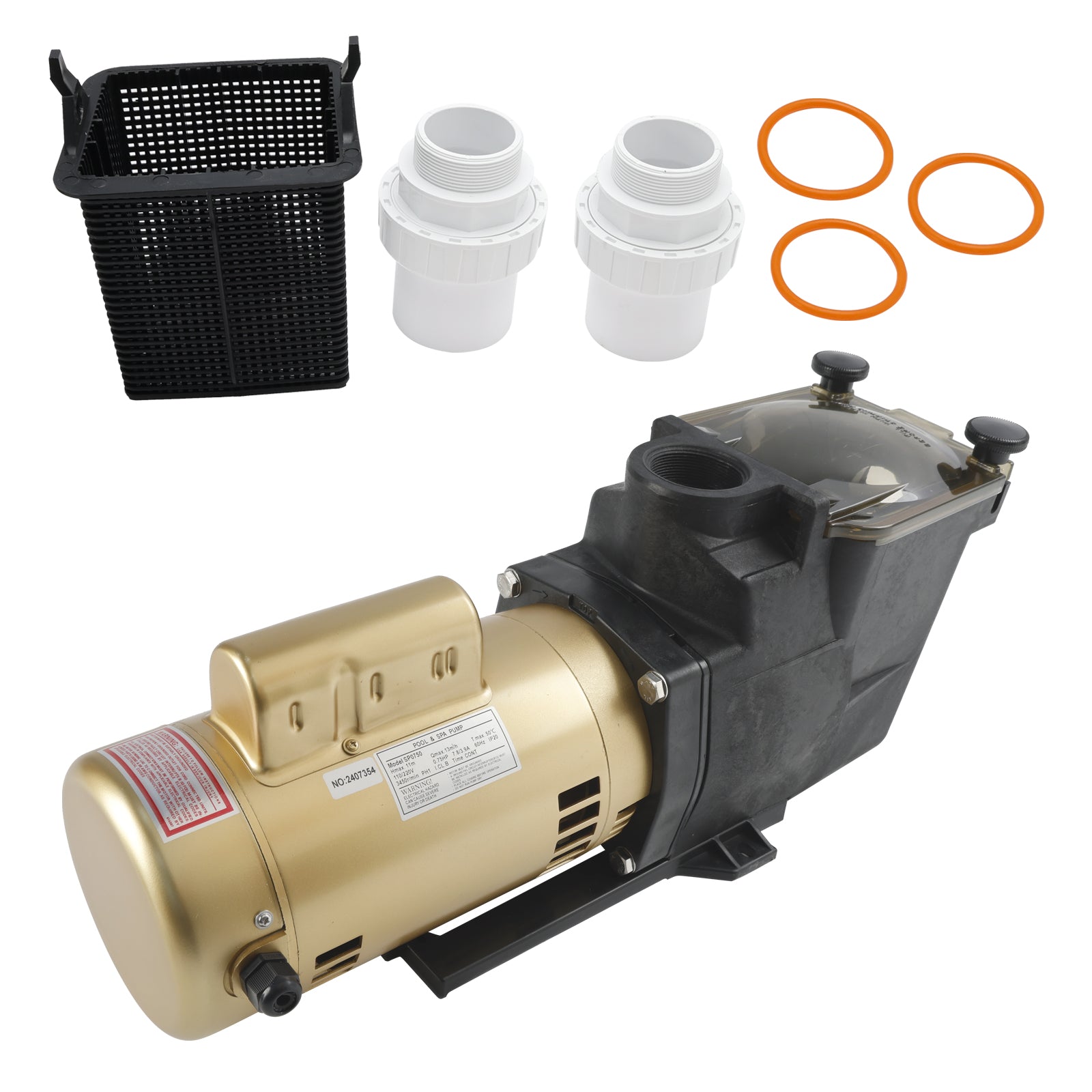 Super Pump Yksinopeuksinen allaspumppu W3SP2605X7 3/4HP 115/230V Haywardille