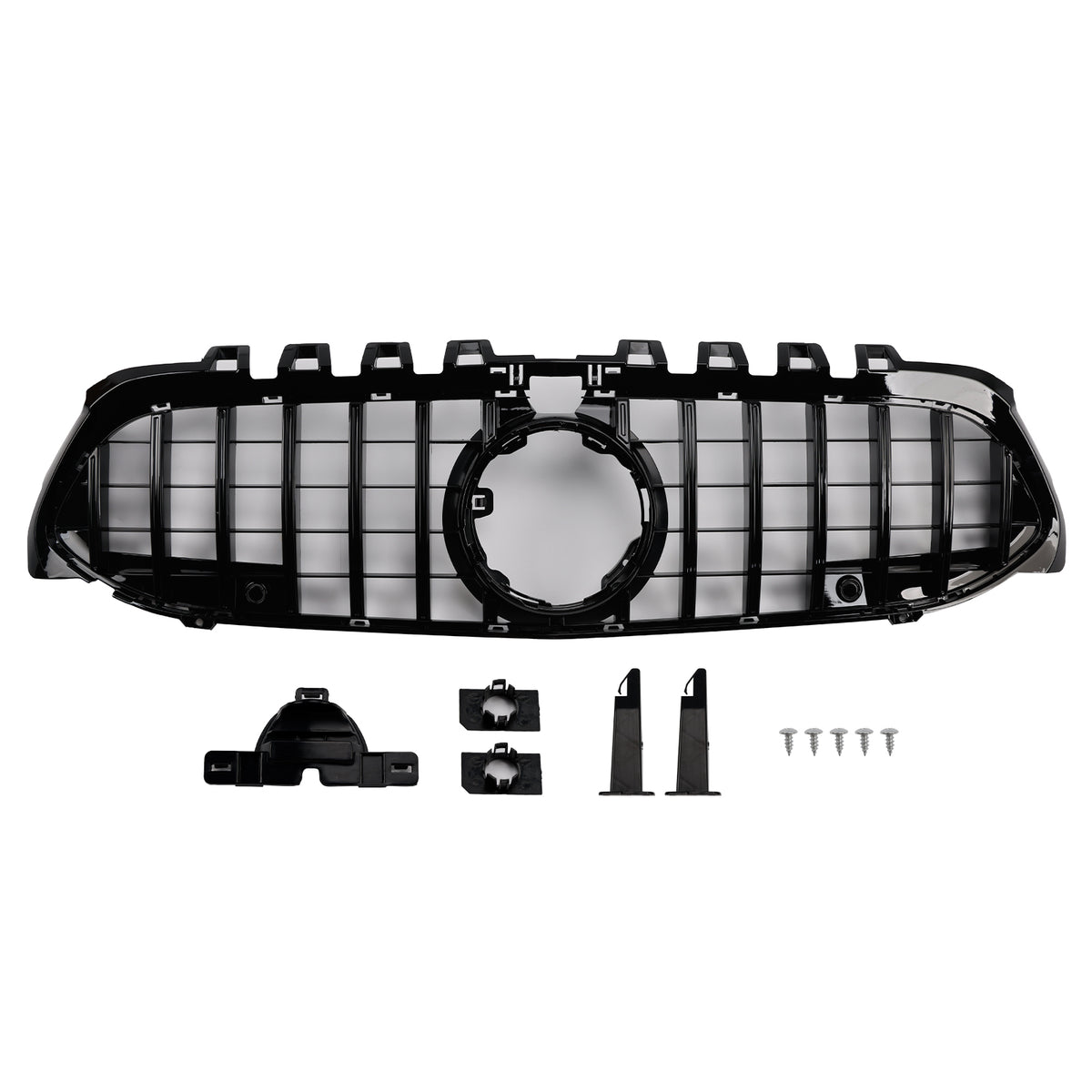 GT-Style Front Bumper Grille Grill Pour Mercedes Benz A-Class W177 2019-2023