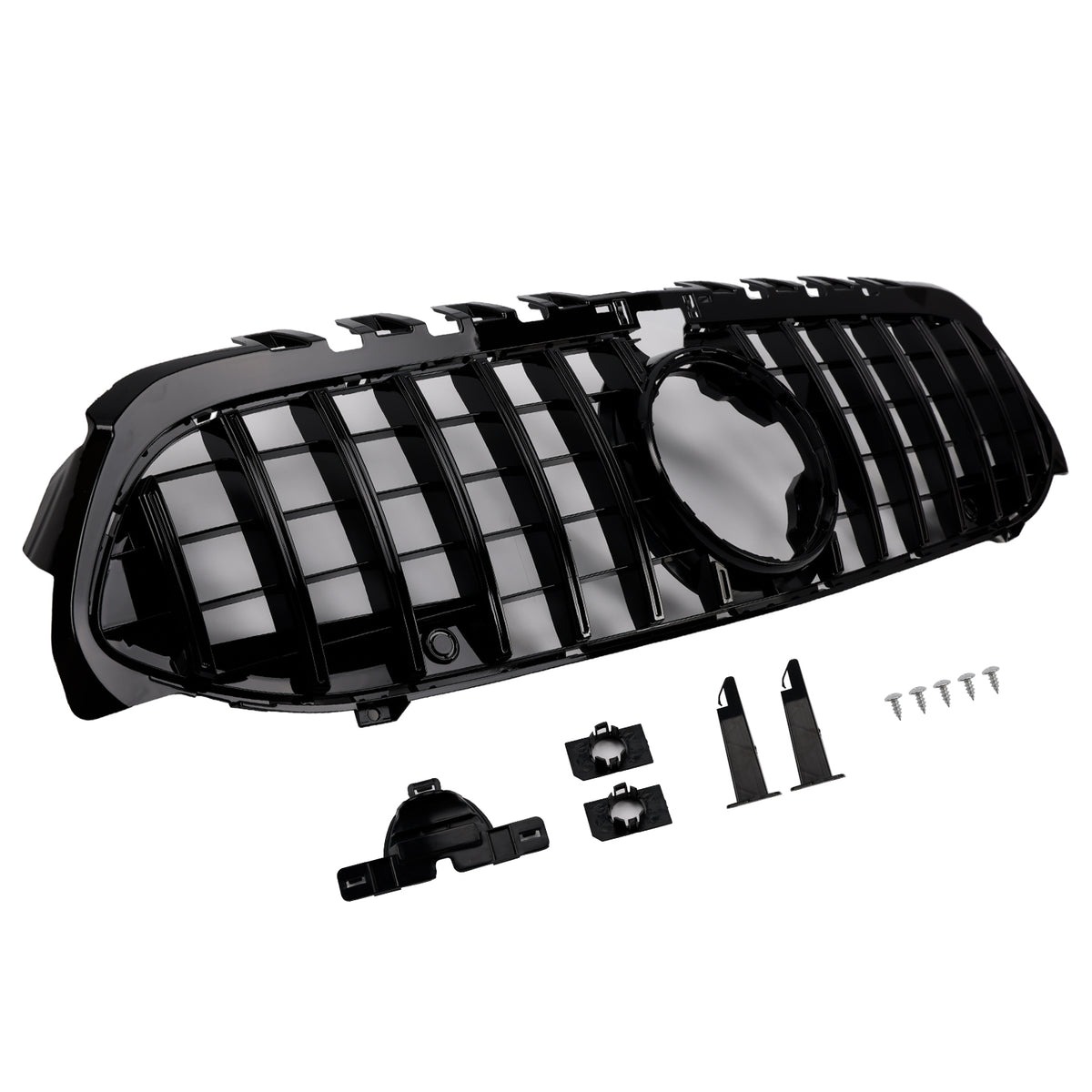 GT-Style Front Bumper Grille Grill Pour Mercedes Benz A-Class W177 2019-2023