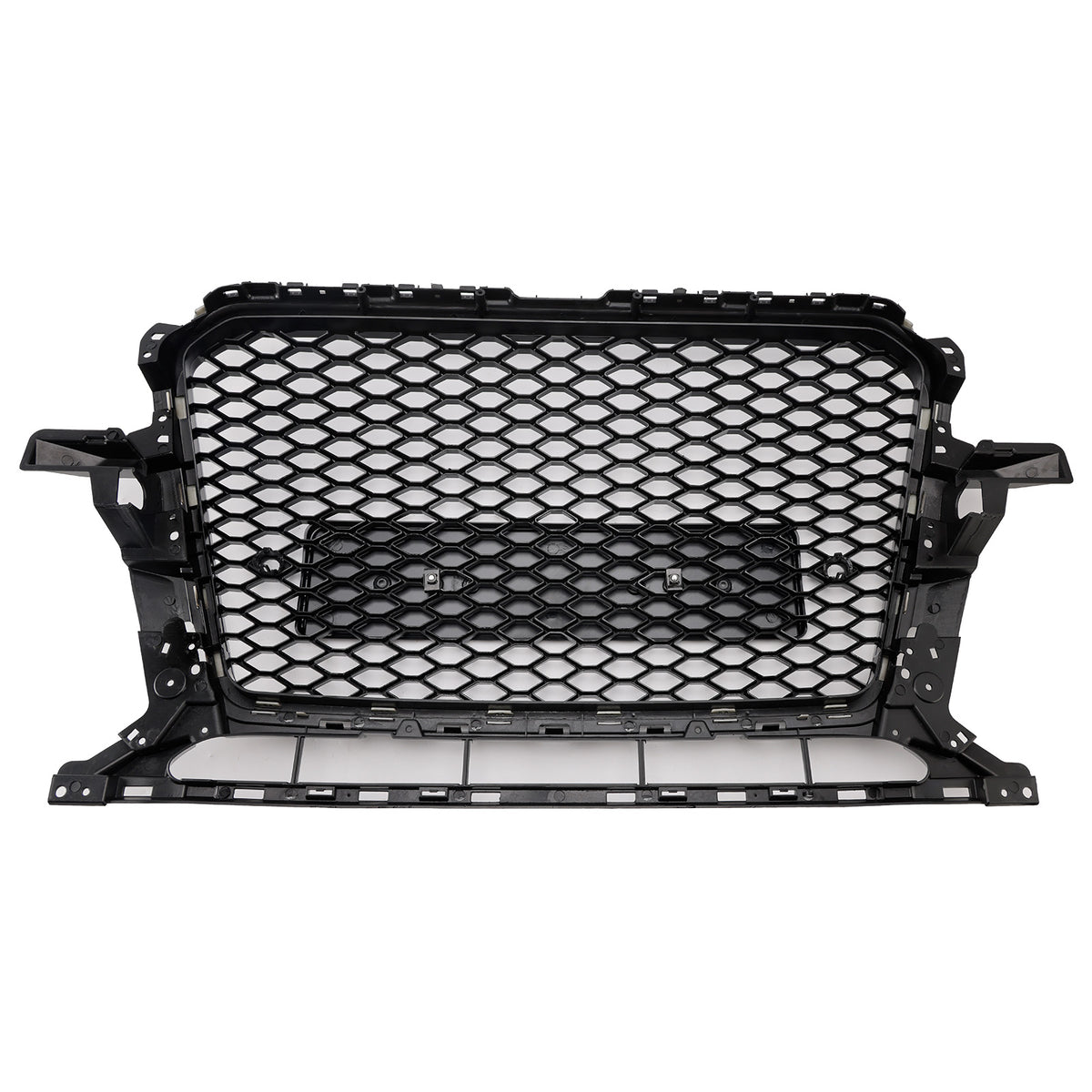Griglia per paraurti anteriore a nido d'ape nera lucida per Audi Q5 2013-2017