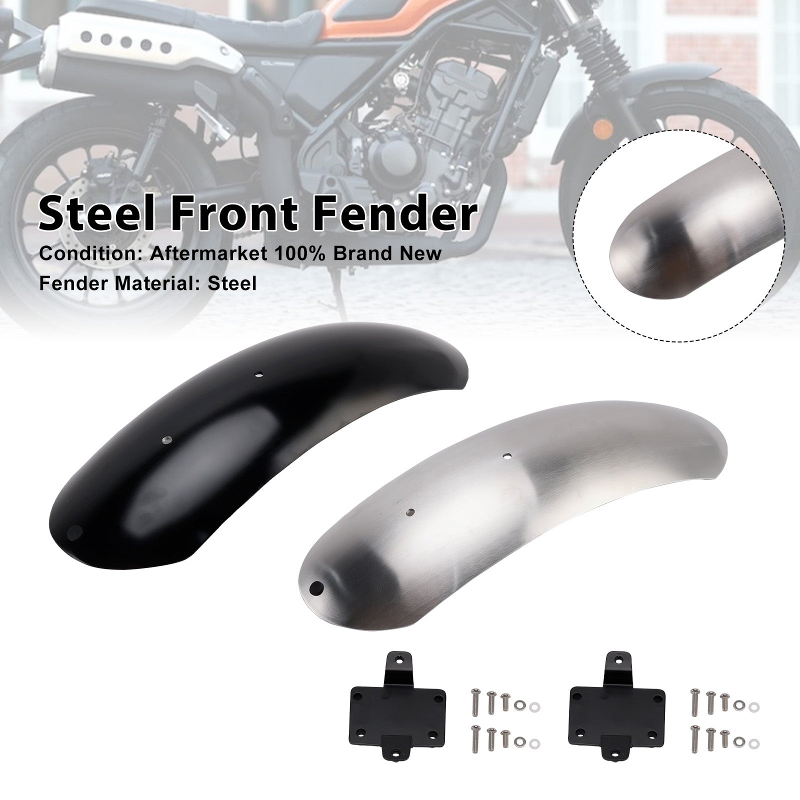 Garde-boue avant en acier pour HONDA CL250 CL300 CL500 SCL500 2023-2025