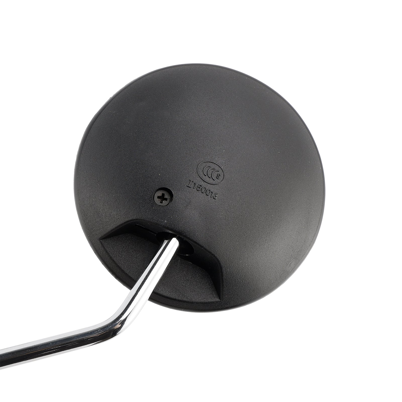 Črno okroglo ogledalo z 8 mm kromirano roko za Honda NA/NC/NN/NQ/NX/PA/TG50 C70 C70