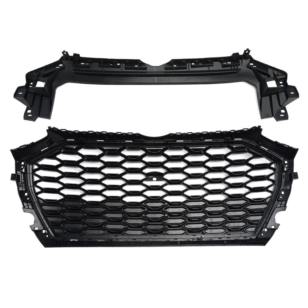 RSQ5 Style Front Honeycomb Mesh Grill Grille Pour Audi Q5 SQ5 2021-2025