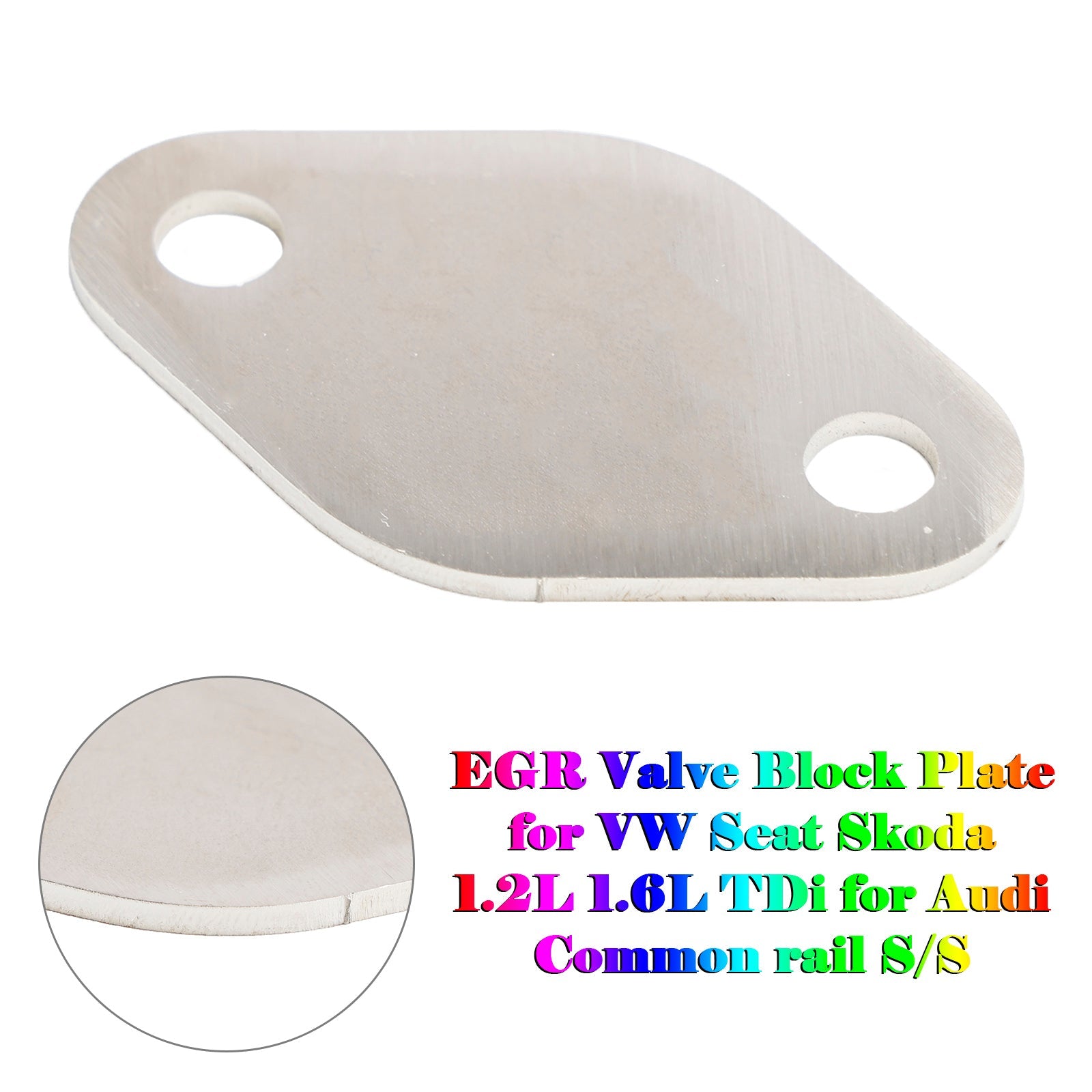 Placa de bloqueo de válvula EGR para el asiento VW Skoda 1.2L 1.6L TDI para Audi Common Rail S/S
