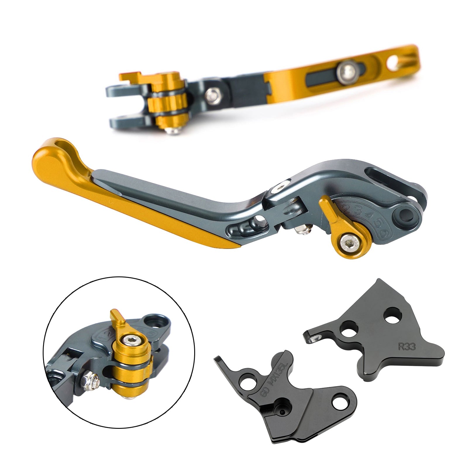 Leva del freno frizione regolabile per Yamaha YBR125 2005-2014