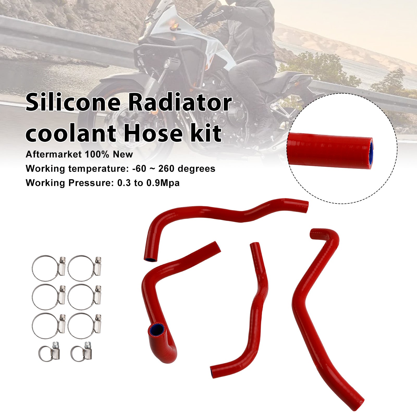 Durite de refroidissement en silicone pour radiateur Honda CB500F/X/R (2013-2024)