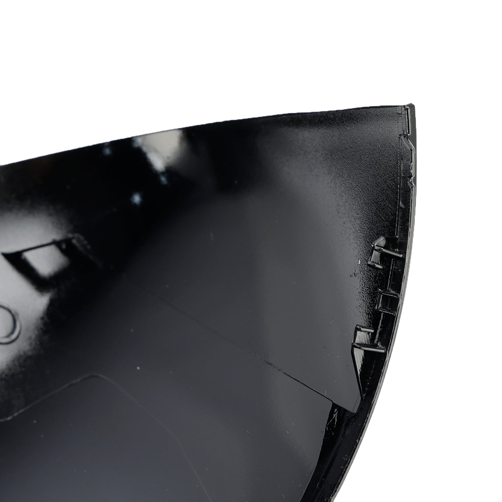 Tapas de la cubierta del espejo de la puerta del ala negra brillante izquierda + derecha para VW T6 Transporter 15-19