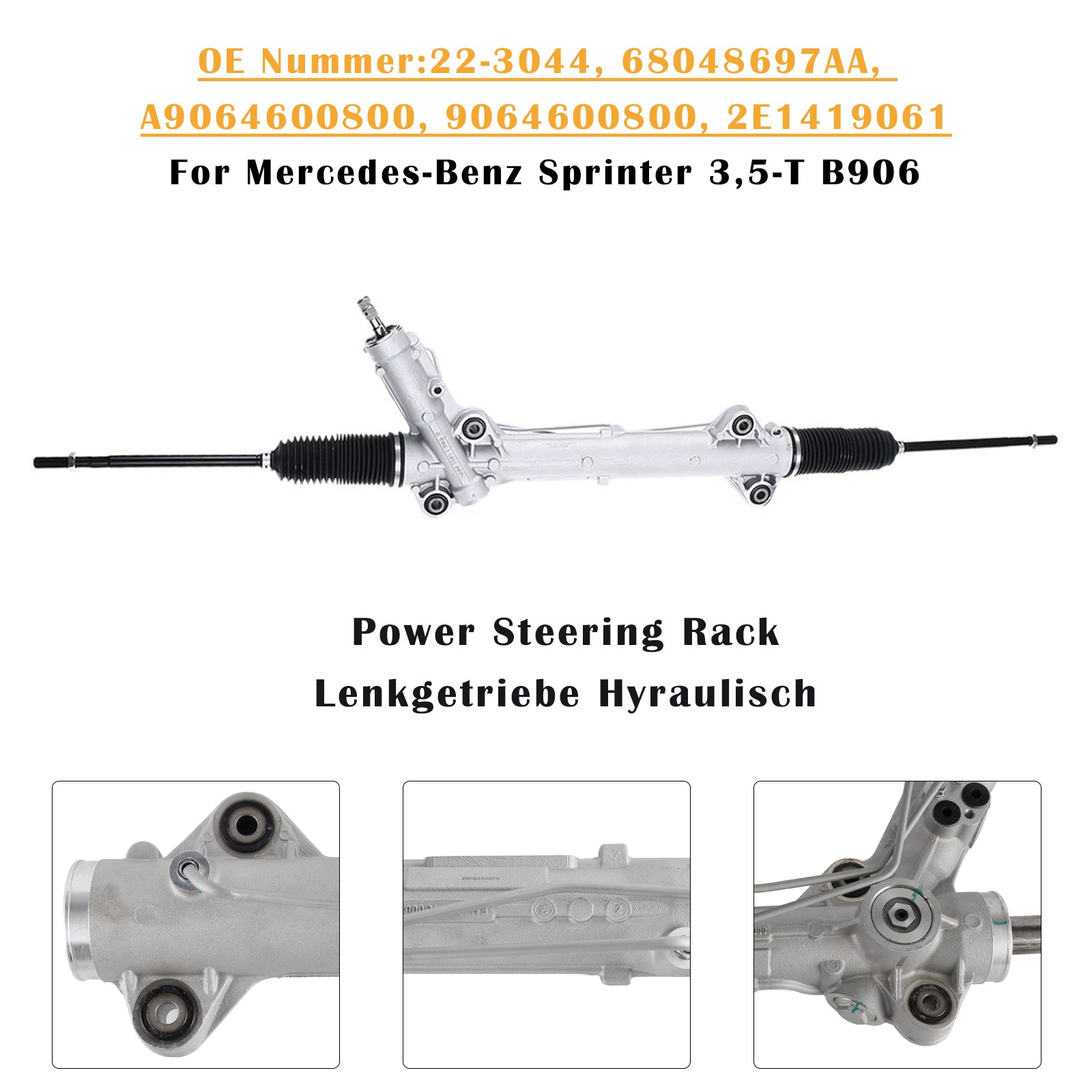 Power Steering Rack Pinions 68048697AA Pour Mercedes-Benz Sprinter B906