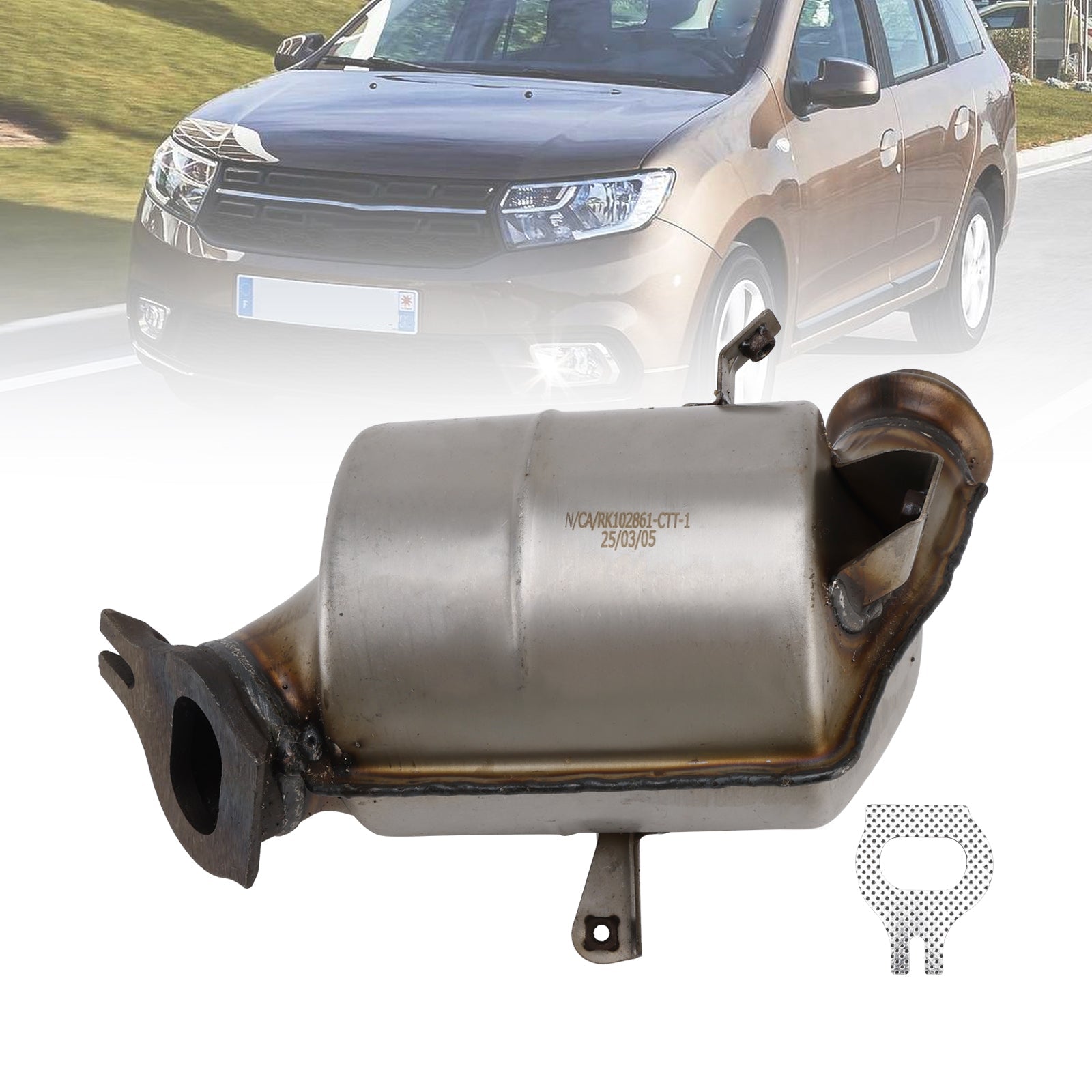 Catalizzatore 208A05482R Per Dacia Logan MCV II 1.0 SCe 75 Break 12.2016 54KW 73PS 998ccm