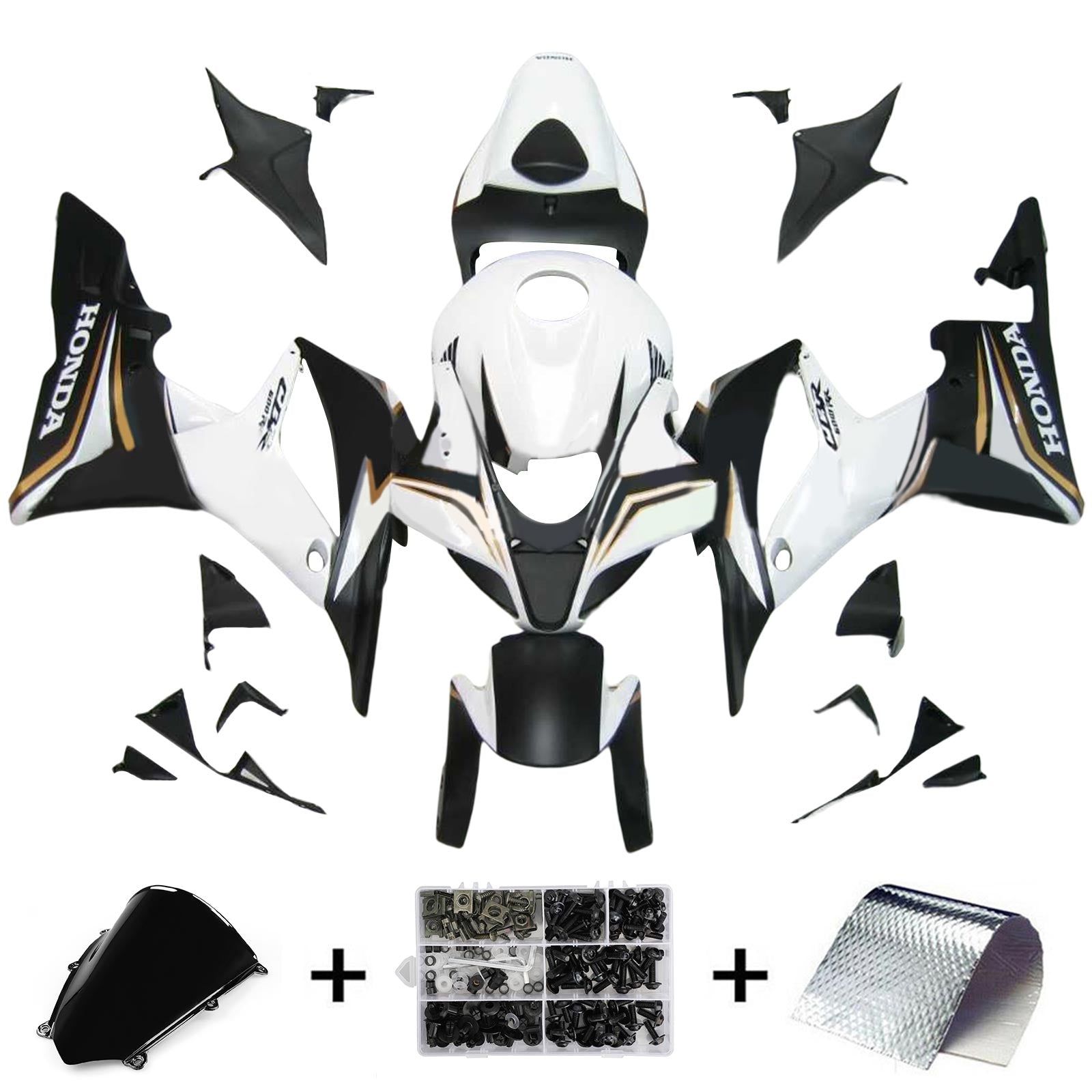 ABS Plastic Kairing Kit voor Honda CBR600R 2007-2008 F5