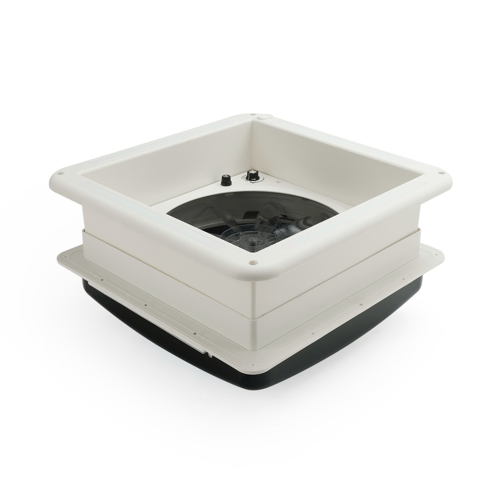 14-calowy nawiew dachowy do przyczep kempingowych 3-biegowy silnik Wentylator do pojazdów kempingowych 12 V Świetlik z oświetleniem LED