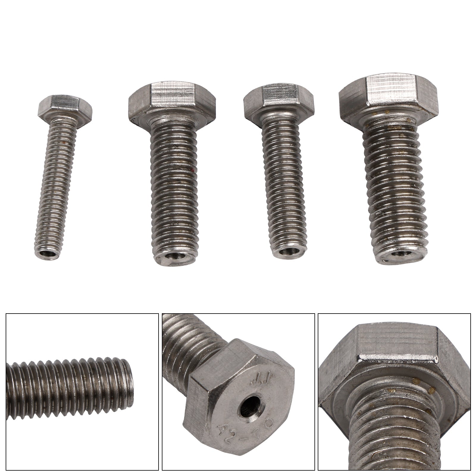 Kit de guide de perçage pour goujon cassé en acier inoxydable M6, M8, M10 et M12, 4 pièces