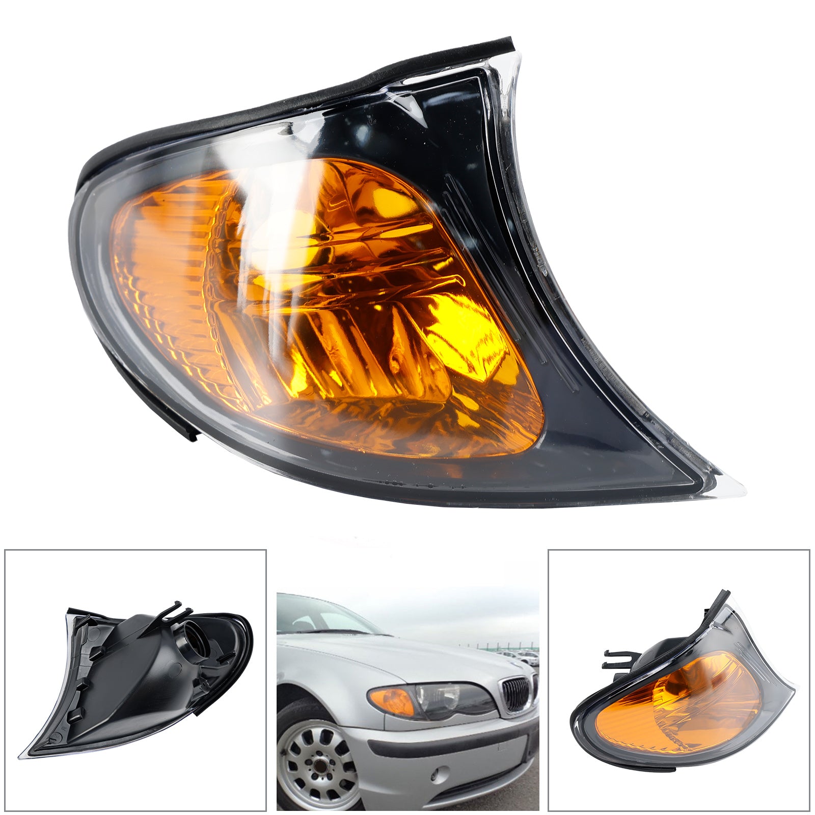 Right Front Indicator Turn Signal Yellow Corner Light Fit For BMW 3 Series E46 02-05