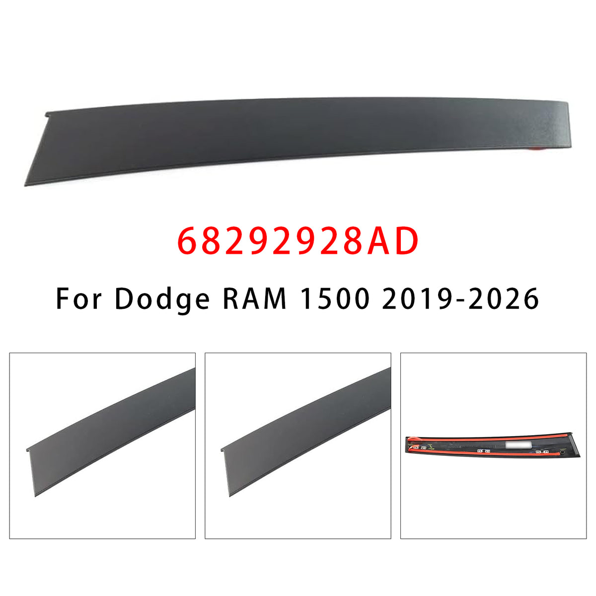 B Pillar Modling Trim Front Right 68292928AD Pour Dodge RAM 1500 2019-2026