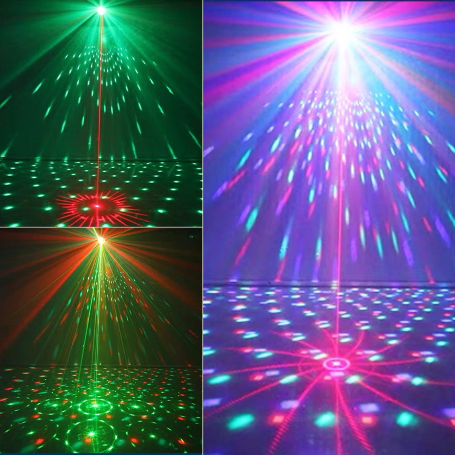 Lumière Laser LED RGB 60 Motifs Boule Magique Éclairage Scène DJ Disco Party