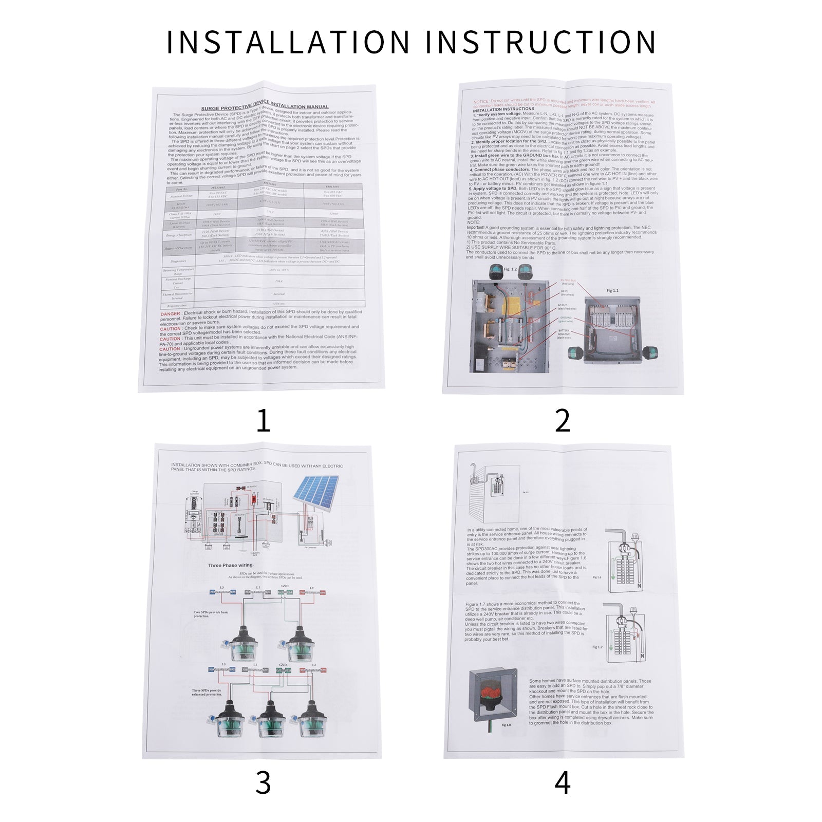 300 V CC Solar Parasurtenseur za Midnite Solar MNSPD-300-DC