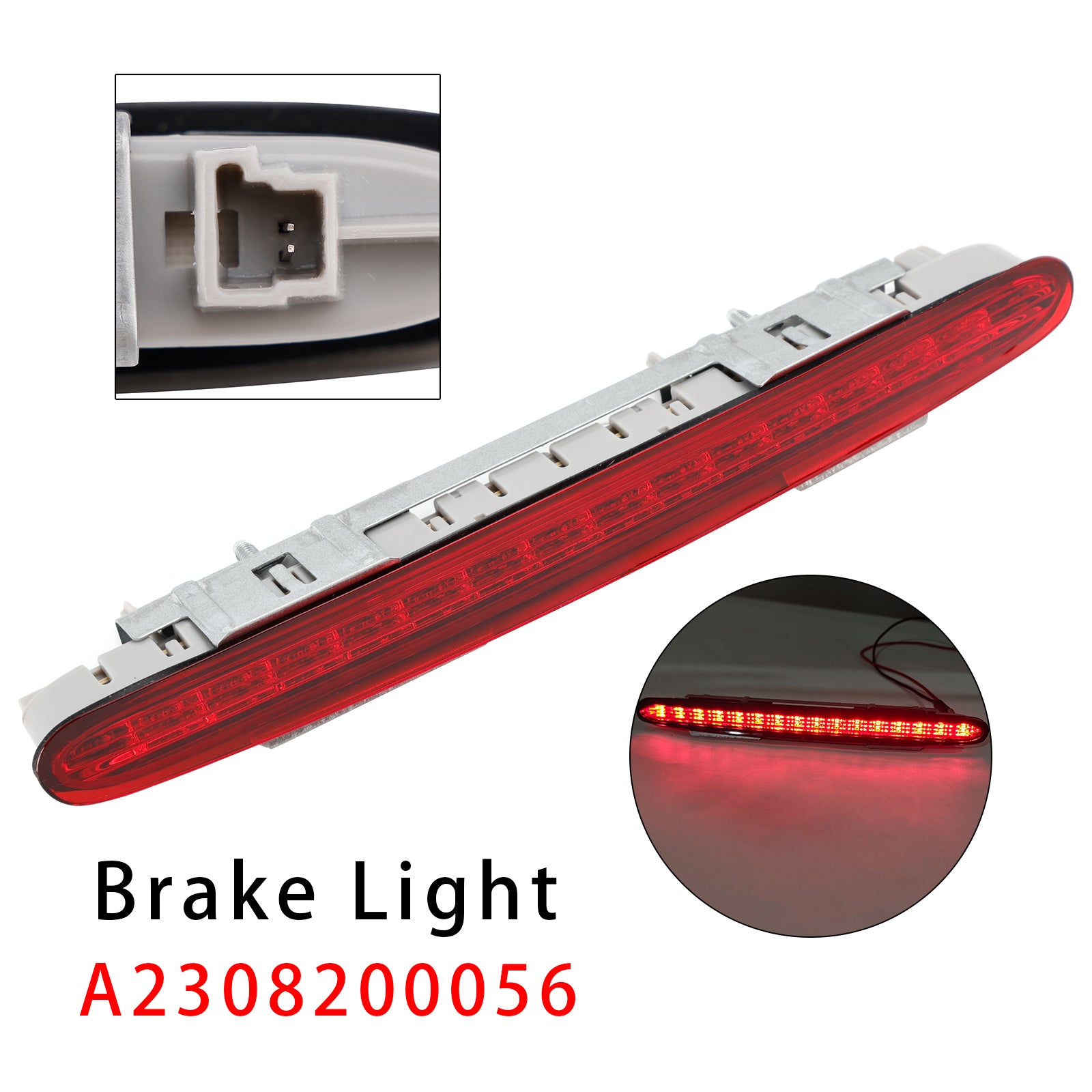 Rear Third Brake Light Lamp Pour Mercedes Benz SL55 SL550 R230 2002-2012 Red
