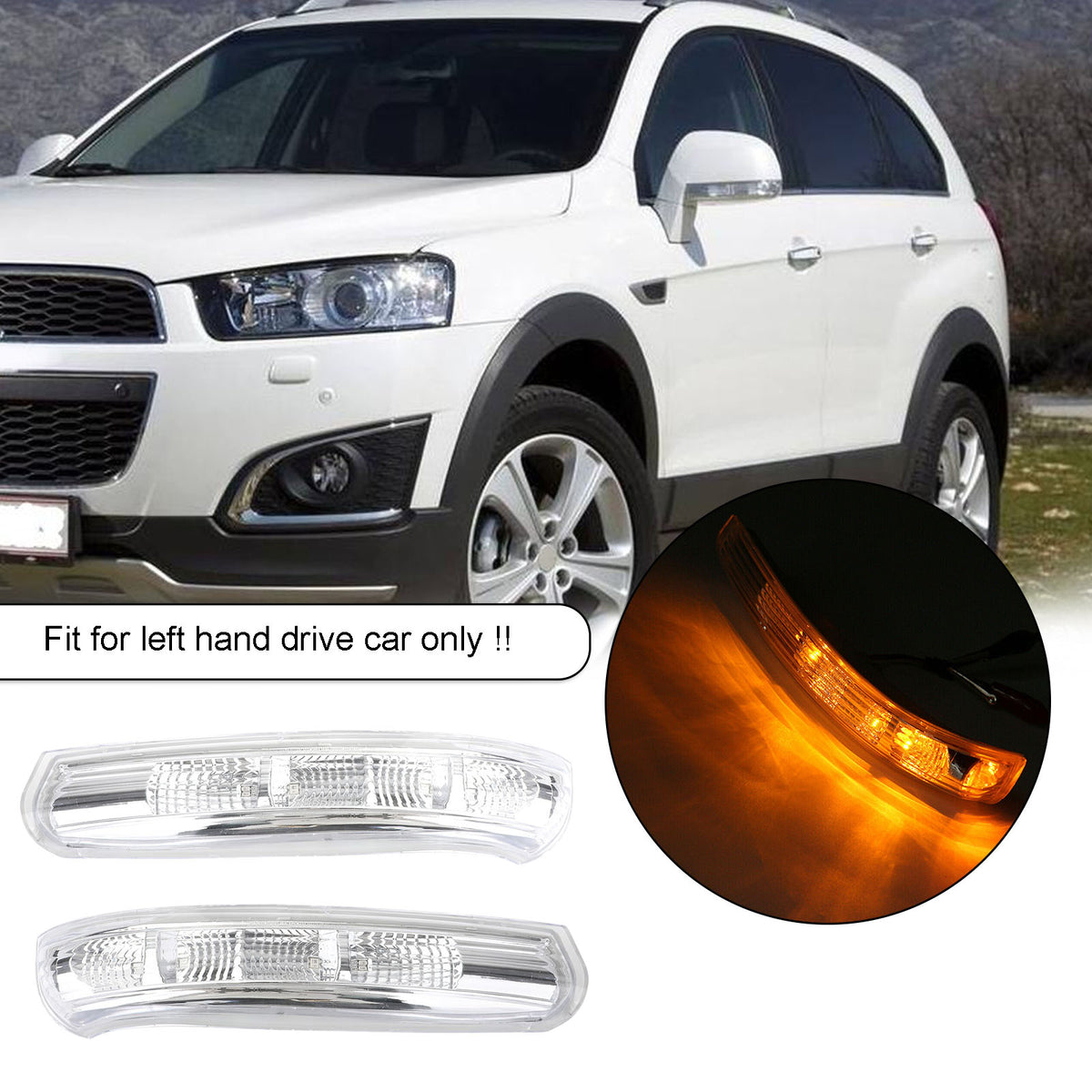 Paire Feu Clignotant De Rétroviseur Pour Chevrolet Captiva 2007-2014