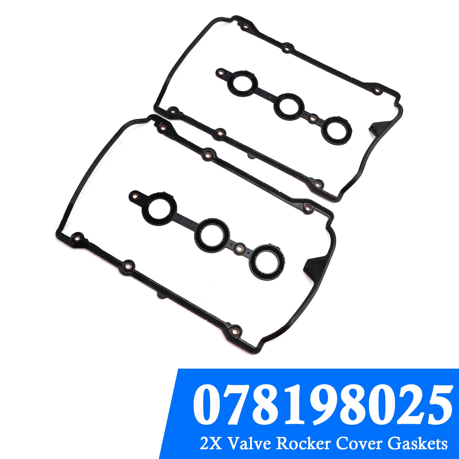 2X Valve Rocker Cover Gaskets pour VW Passat 2.8 2.7 2.4 Petrol 078198025