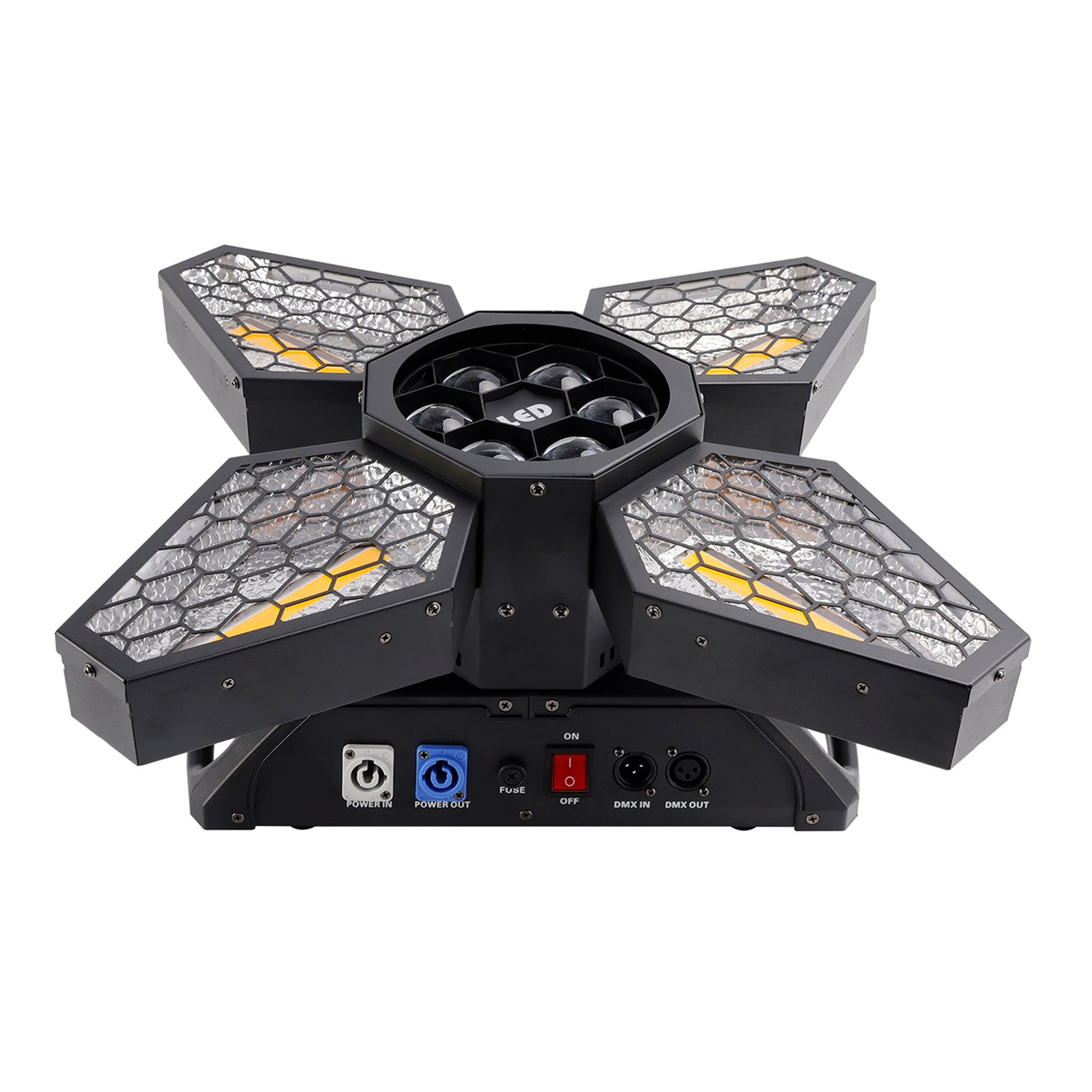 Projecteur Faisceau Zoom Abeille 4 Bras DMX Pour Scène Discothèque Bar Soirées