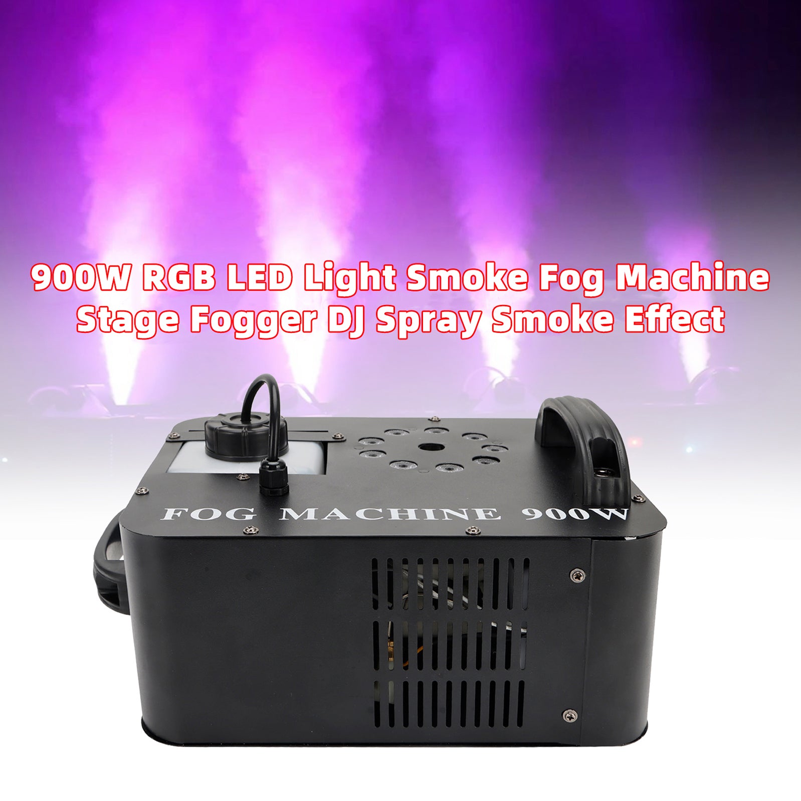 900W RGB LED Effet Fumée Brumisateur Étape Machine Brouillard Fumée Lumière