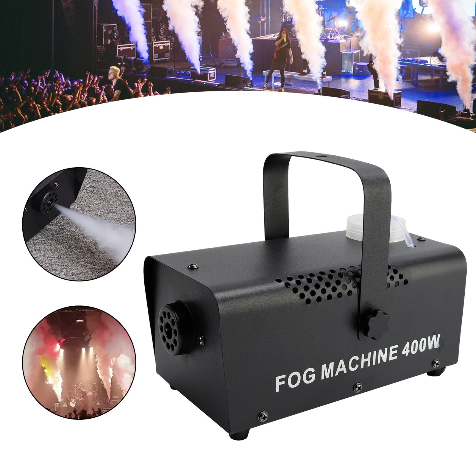 Mini Machine À Brouillard 400W Portable Avec Télécommande Sans Fil Club