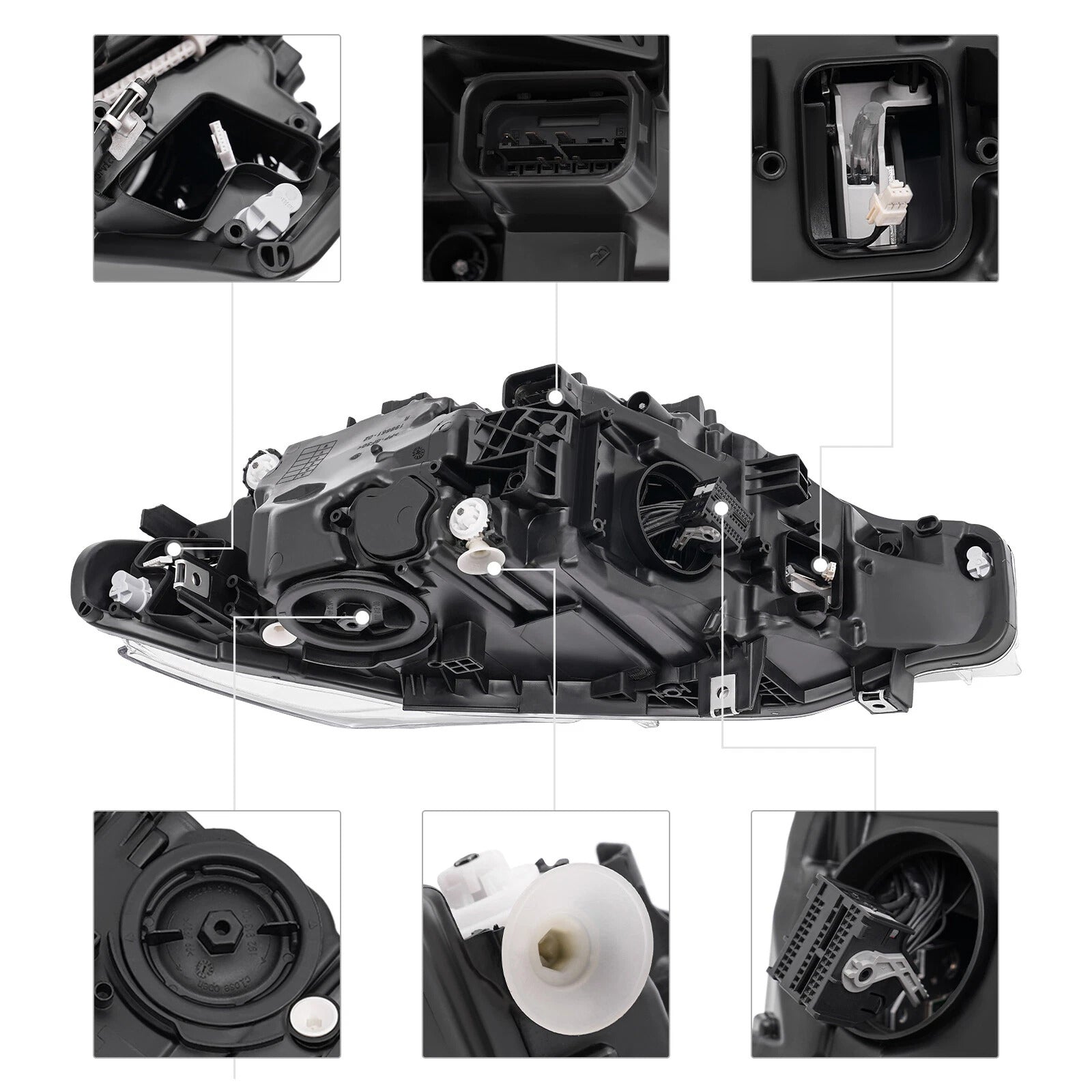 Phares LED Gauche+Droit 63117419629 63117419630 Pour BMW 3 Series F30