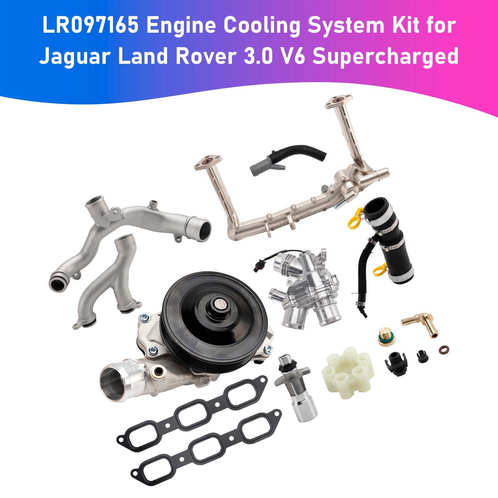 LR097165 Engine Cooling System Kit pour Jaguar Land Rover 3.0 V6 Supercharged